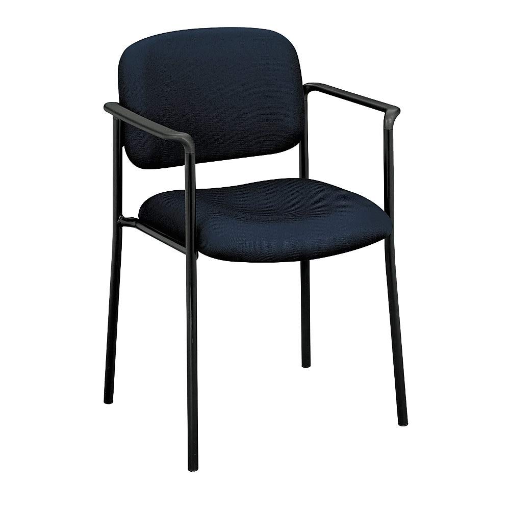 HON Scatter Guest Chair with Arms - Ergonomic Office Furniture, Navy Blue (VL616) - Perfect for Reception, Conference Rooms & Home Offices