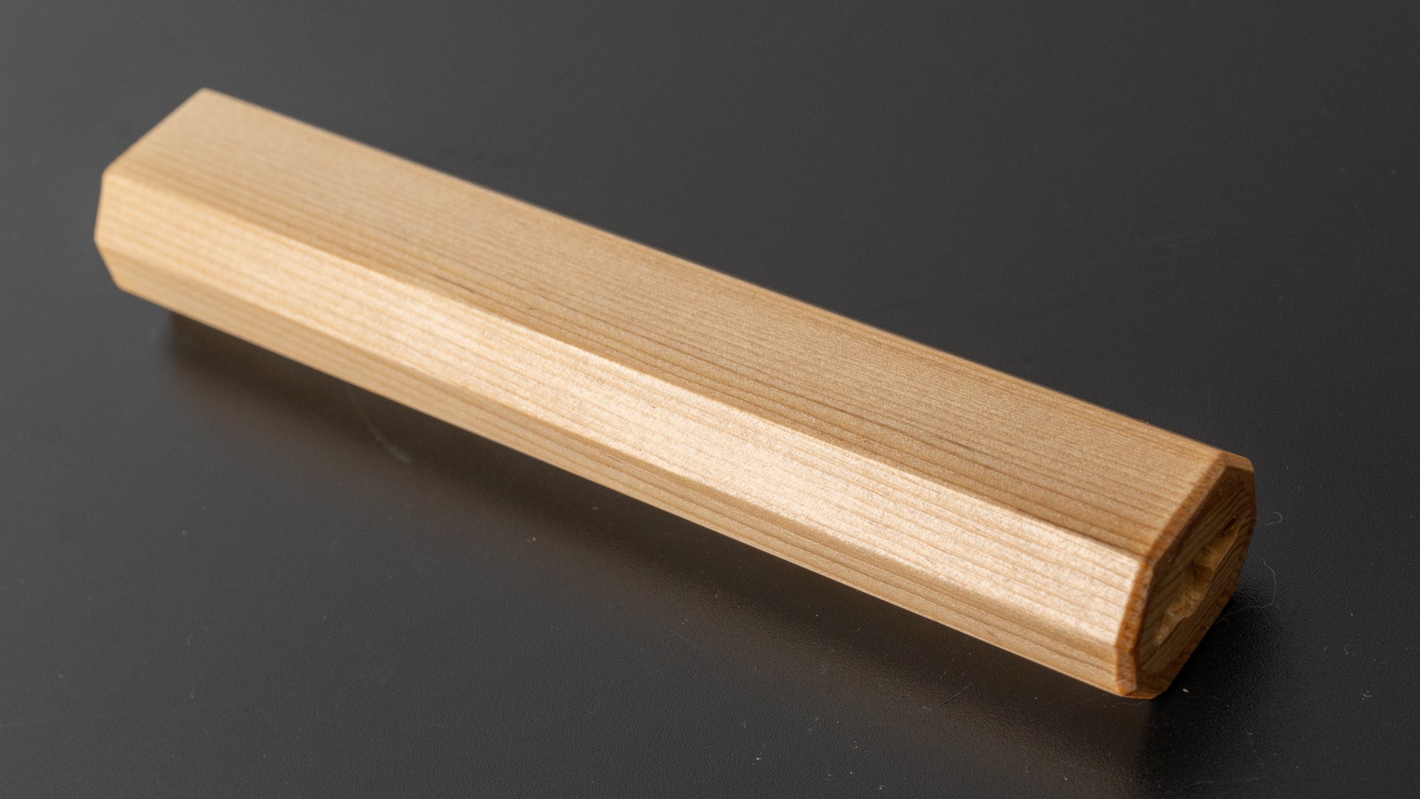 Hitohira WB Mono Handle Aomori Hiba 130mm Japanese Wooden Knife Handle - Perfect for Chefs & Home Cooks in Professional & Home Kitchens