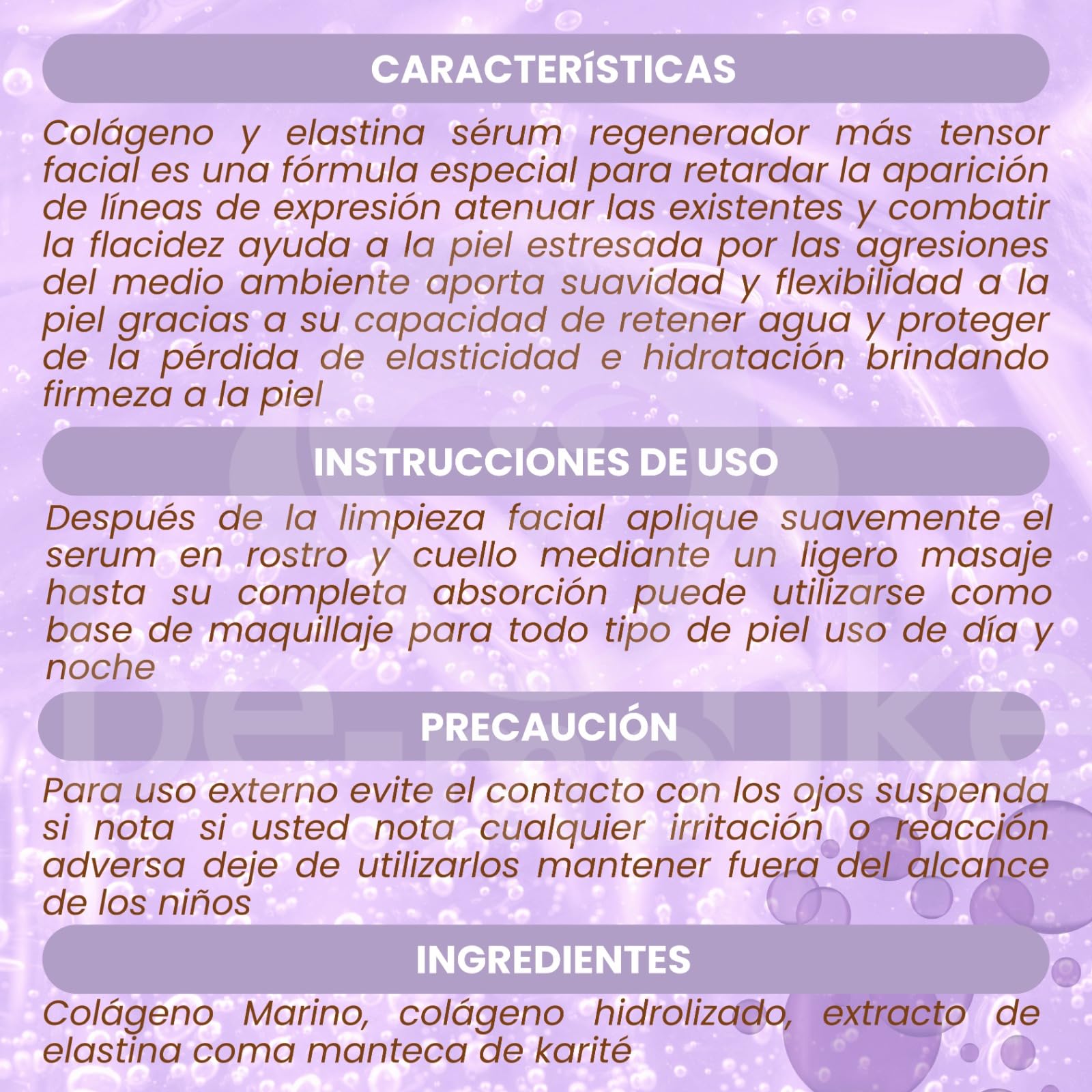Authentic Rubrial Collagen and Elastin Serum - Anti-Aging Face Serum for Wrinkles & Fine Lines - Hydrating & Firming Skin Care - Suero De Colageno Y Elastina - Perfect for Night Routine & Daily Skincare Regimen