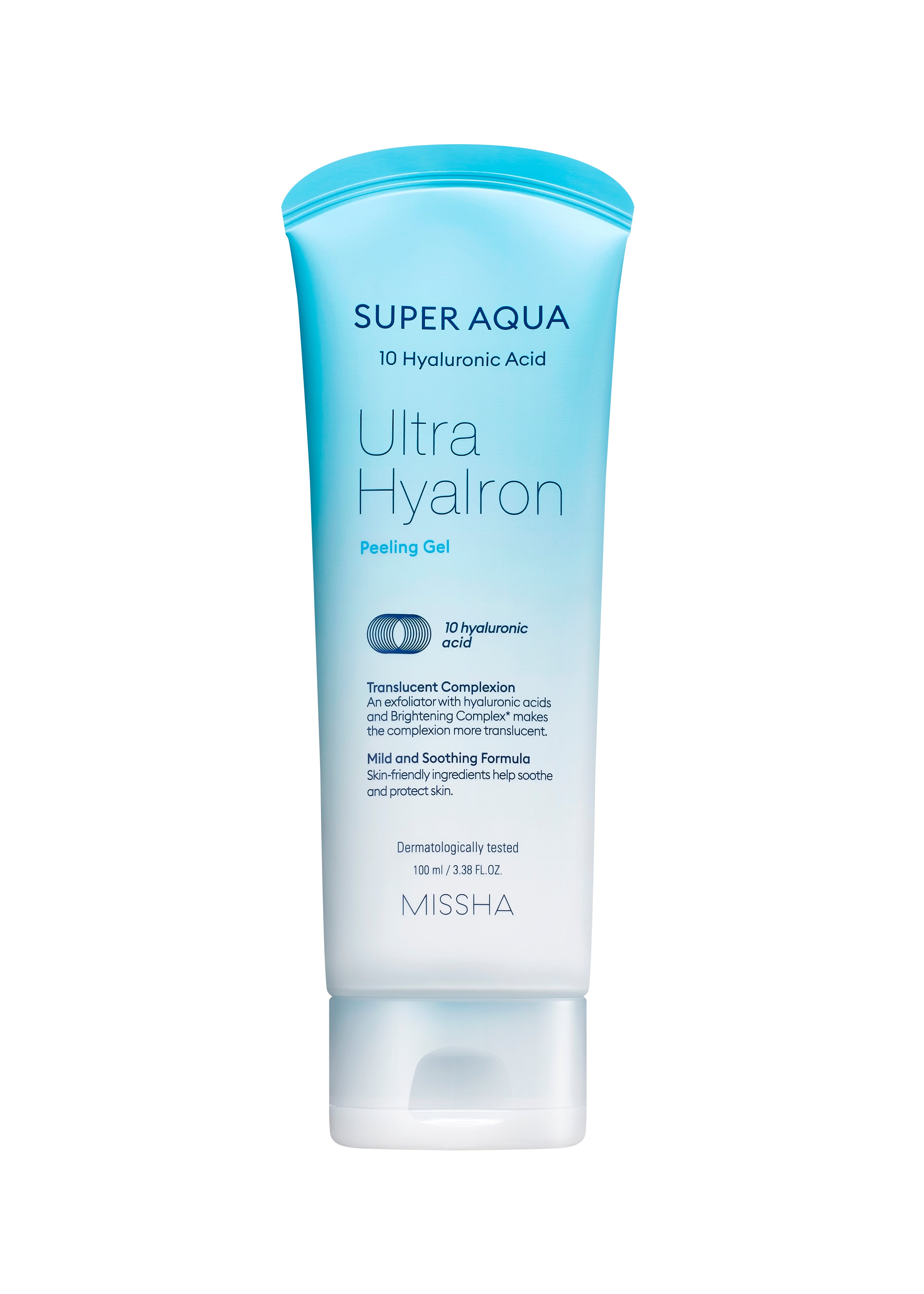 Super Aqua Ultra Hyaluronic Acid Peeling Gel - Gentle Exfoliator for Smooth Skin | Face & Body Use for All Skin Types