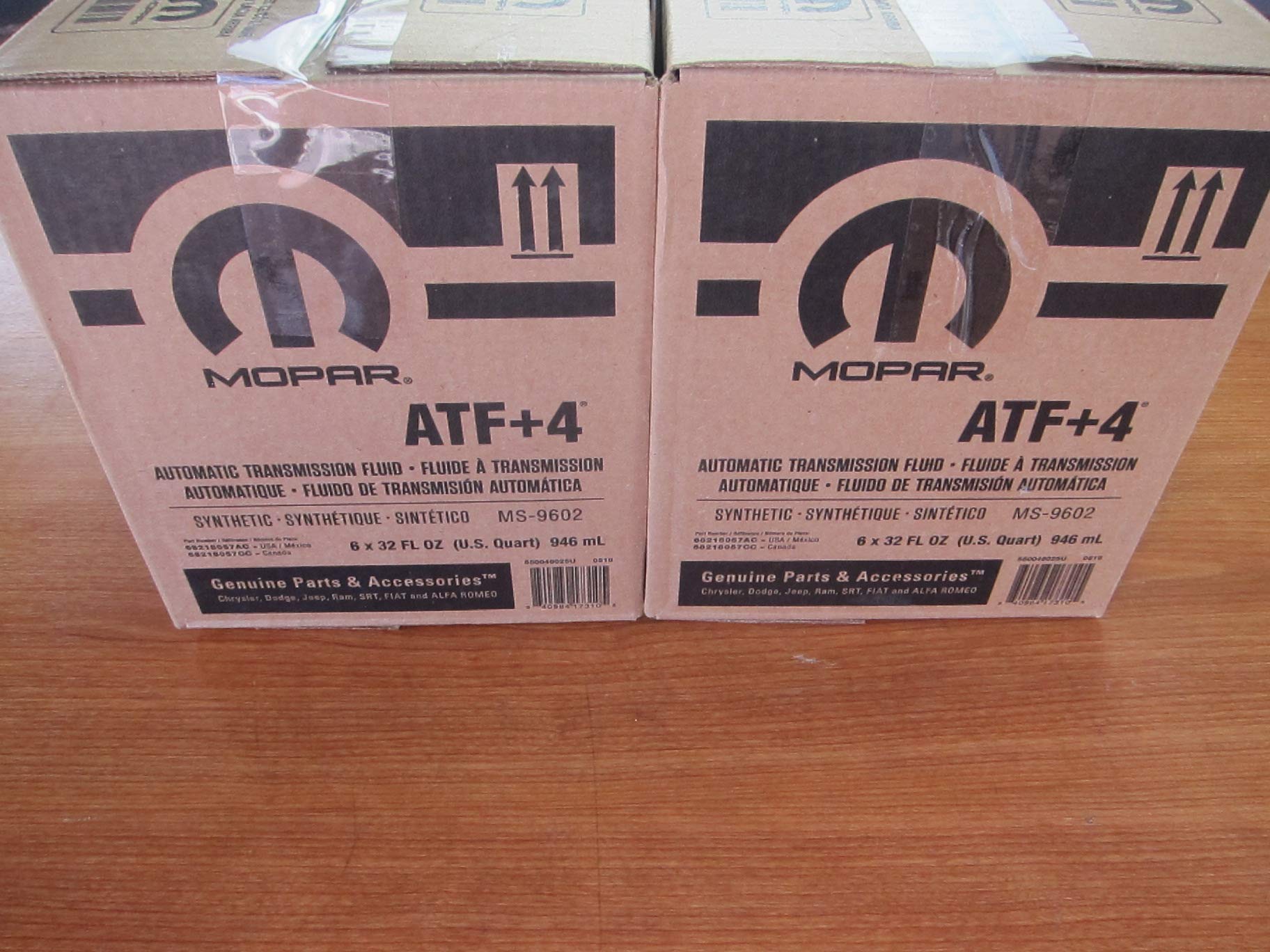 Mopar 12 Quarts Automatic Transmission Fluid + 4 New OEM Filters - Compatible with Dodge, Jeep, Chrysler Vehicles - Perfect for Transmission Flush & Maintenance