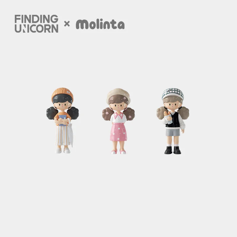 Finding Unicorn Molinta Spring City Wandering Series Blind Box - Cute Collectible Vinyl Figures for Home Decor, Office Display & Gift Giving