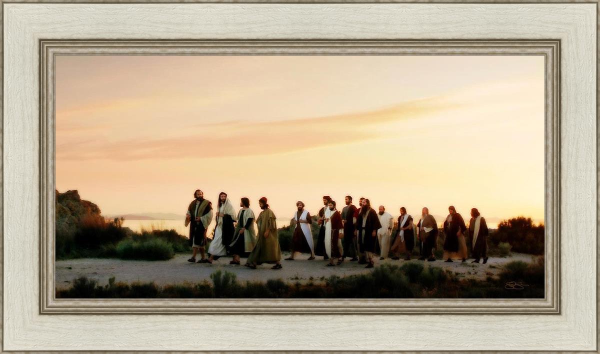 Follow Him - Christian Bible Verse Wall Art for Home & Church Decor - Perfect for Living Room, Bedroom, and Sunday School Inspirational Decorations
