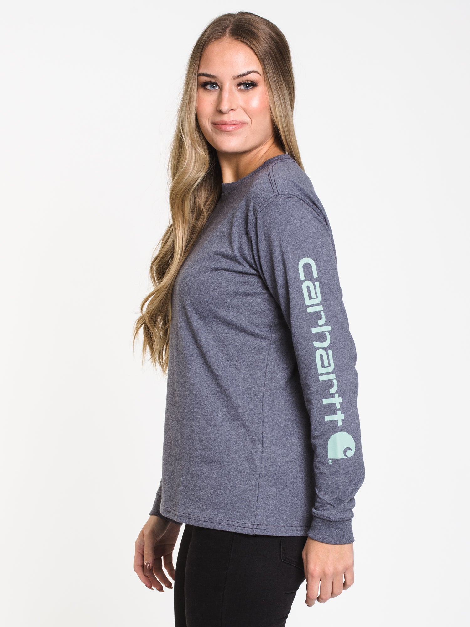 Carhartt Sleeve Logo Long Sleeve T-Shirt for Men - Durable Workwear & Casual Wear - Perfect for Construction, Outdoor Activities & Everyday Use