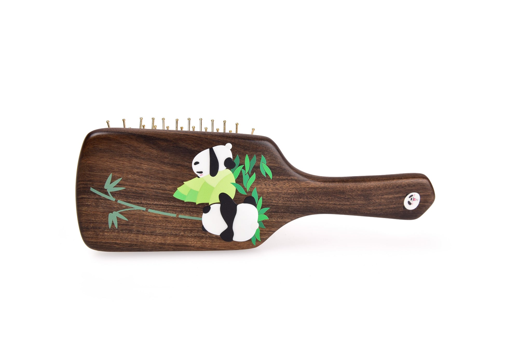 Panda Hair Brush - Soft Bristles for Detangling & Styling - Gentle on All Hair Types - Perfect for Home, Travel & Salon Use