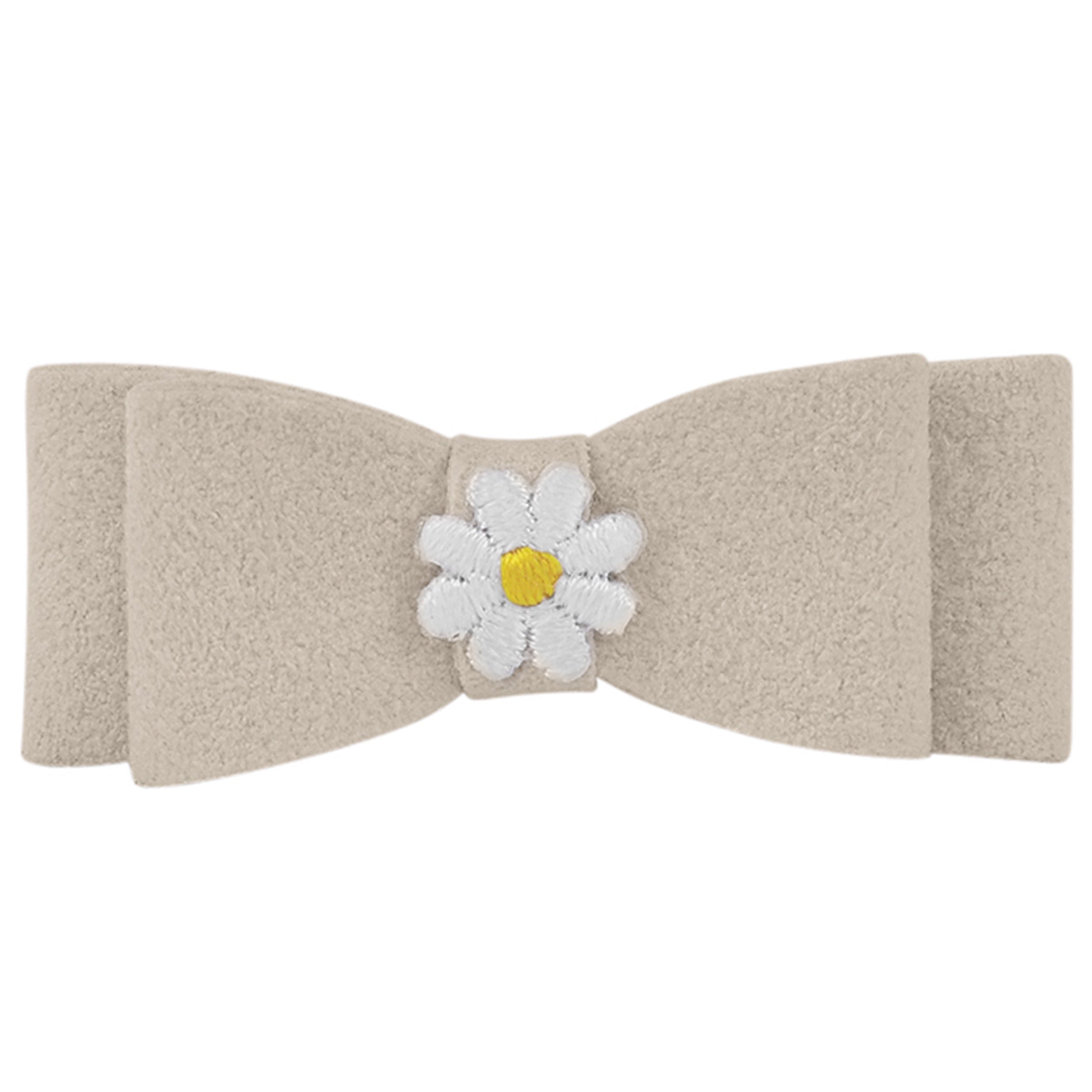 Small Daisy Hair Bow Clip - Cute Floral Hair Accessories for Girls, Women, Teens - Perfect for Weddings, Parties, Everyday Wear
