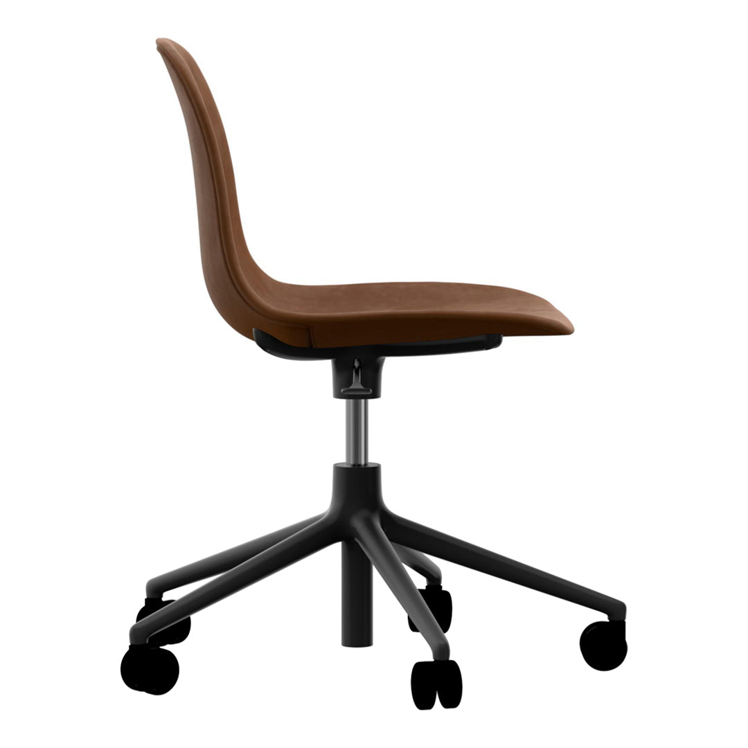 Ergonomic Form Chair with 5W Swivel Base & Gas Lift Mechanism - Premium Upholstered Office Chair for Home & Workspace - Perfect for Long Hours of Comfortable Sitting in Office, Study or Gaming Setup