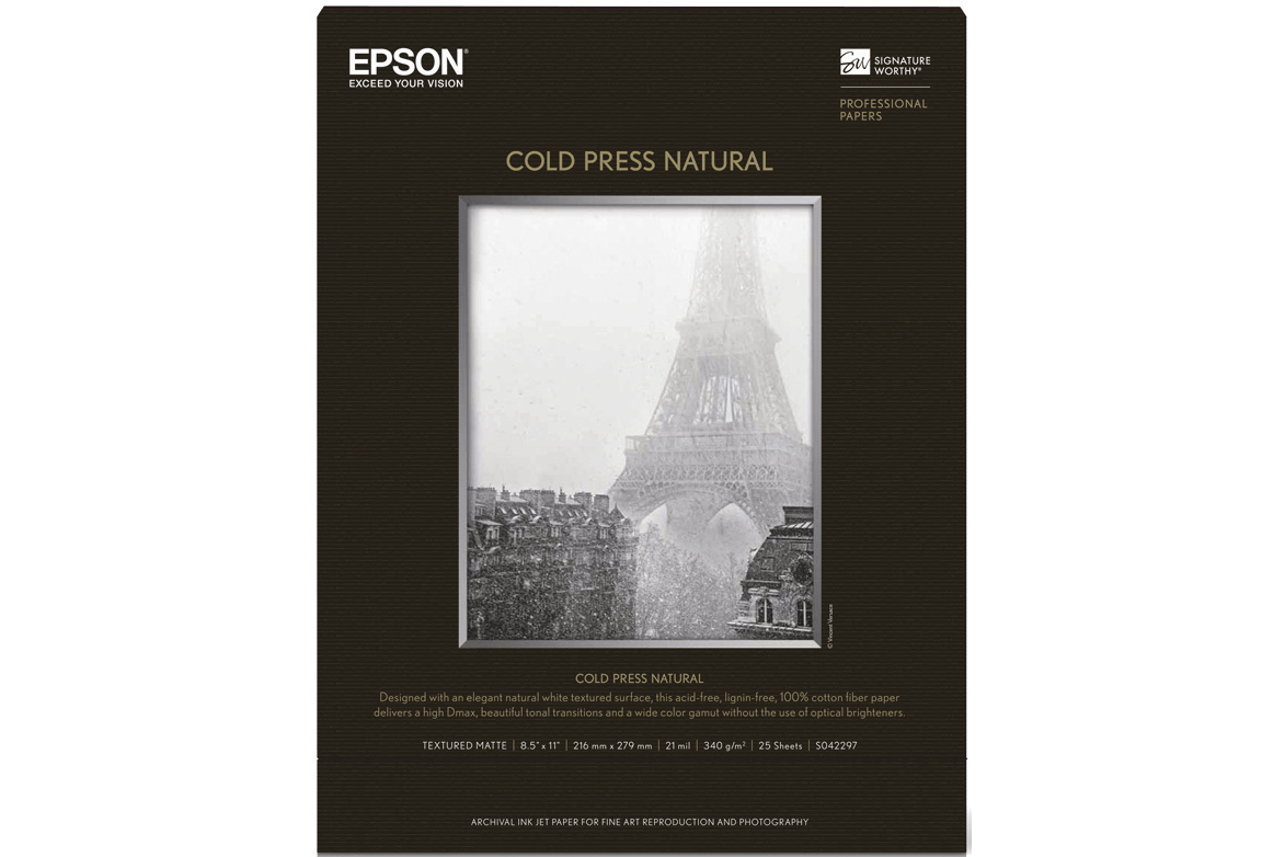 Epson Cold Press Natural Watercolor Paper - 8.5