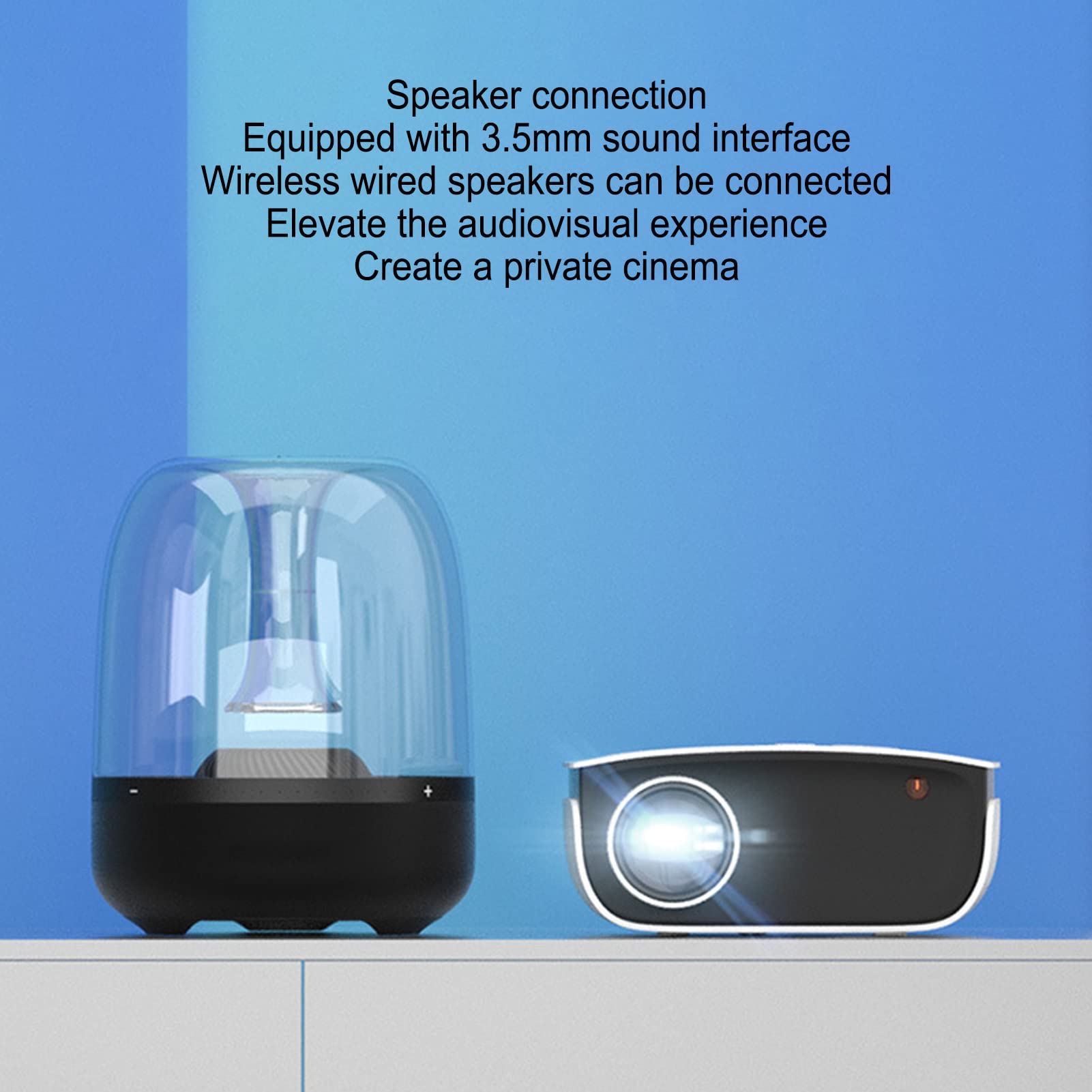 RajoNN 1080P Full HD Video Projector - 2000 Lumens Home Theater Projector with Multiple Interfaces for iPhone, iPad, Outdoor Movies & Indoor Entertainment (UK Plug) - Perfect for Backyard Cinema Nights, Gaming & Home Theater Systems