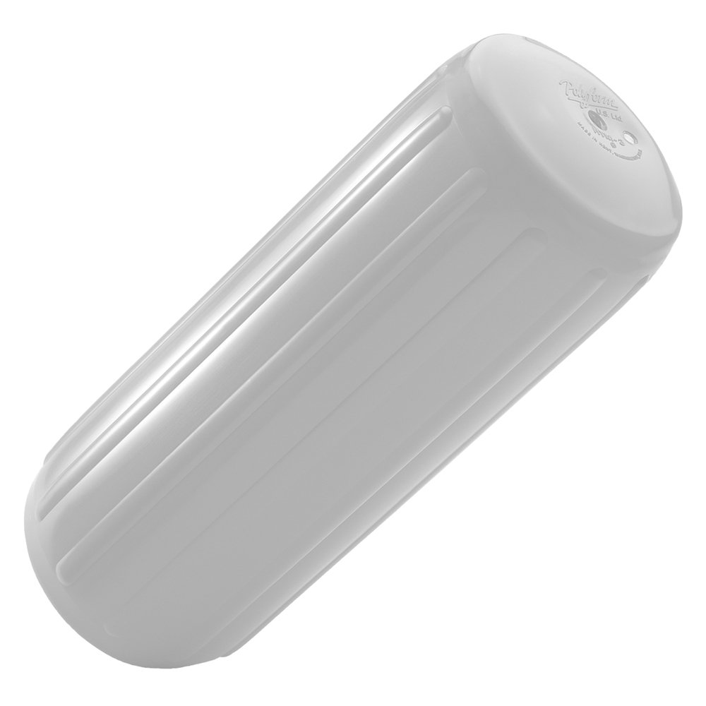 Polyform HTM-4 White Marine Fender with Center Hole - Durable Boat Bumper for Docks & Watercraft Protection (Part #HTM-4-White) | Ideal for Marinas, Yachts, and Dock Safety