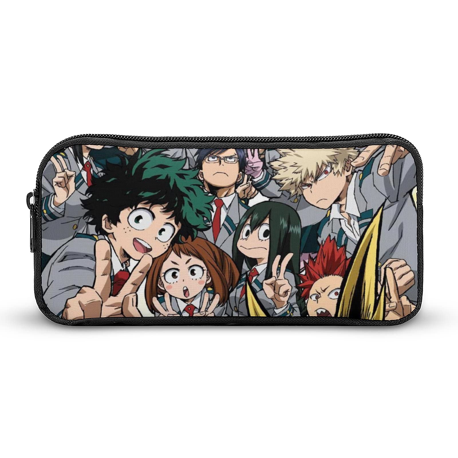 Anime Pencil Pouch for Boys & Girls - Large Capacity Cartoon Pencil Case with Multiple Compartments - Lightweight School & Office Supplies for Students, College, Work & Travel Organization