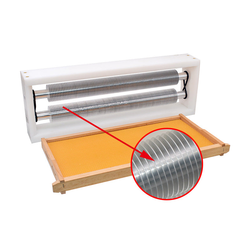 Double Roller Slit Uncapper - Fast & Easy Bee Frame Uncapping Tool for Beekeepers | Perfect for Honey Extraction & Harvesting