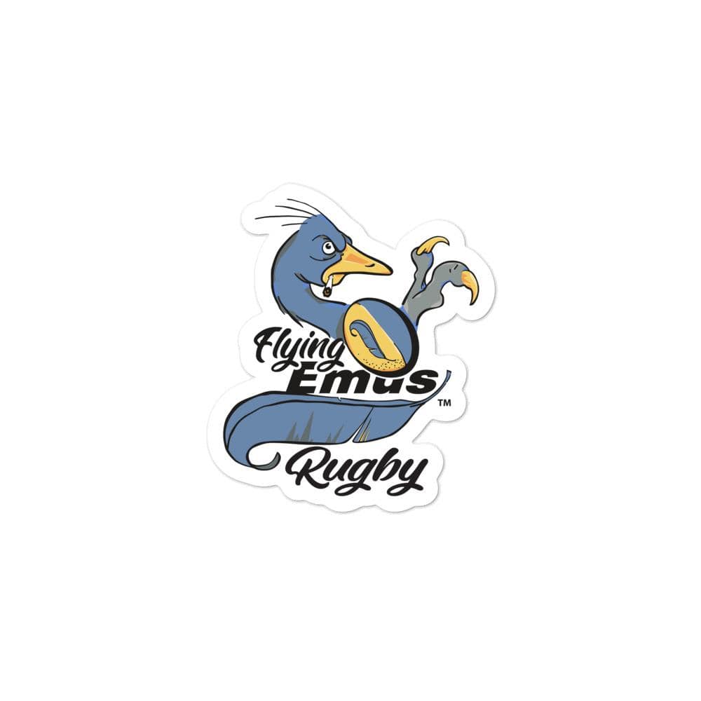 Flying Emus Rugby Stickers - Waterproof Vinyl Decals for Rugby Fans, Cars, Laptops & Sports Gear | Perfect for Rugby Games, Team Spirit & Fan Accessories
