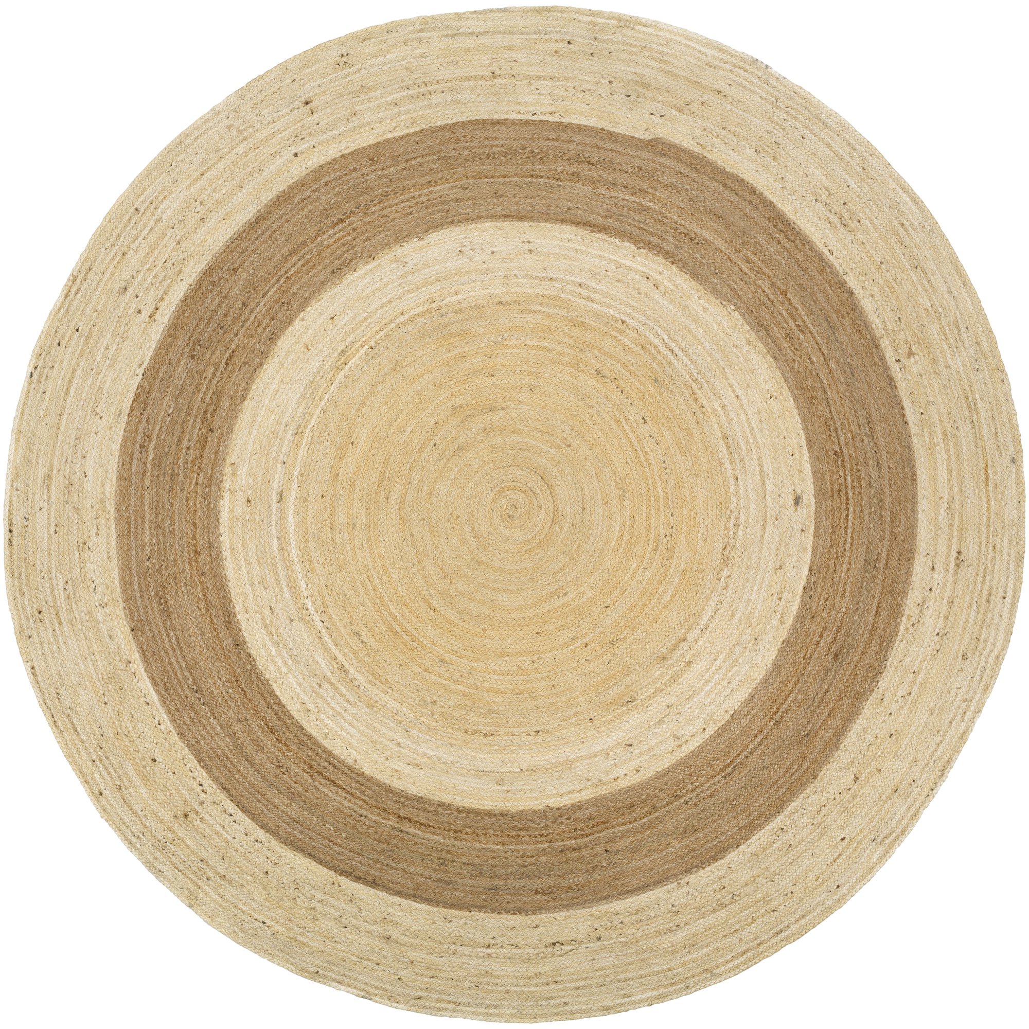 Surya Brice 8' Round Brown Area Rug - Soft & Durable Handmade Rug for Living Room, Bedroom, Dining Room Decor