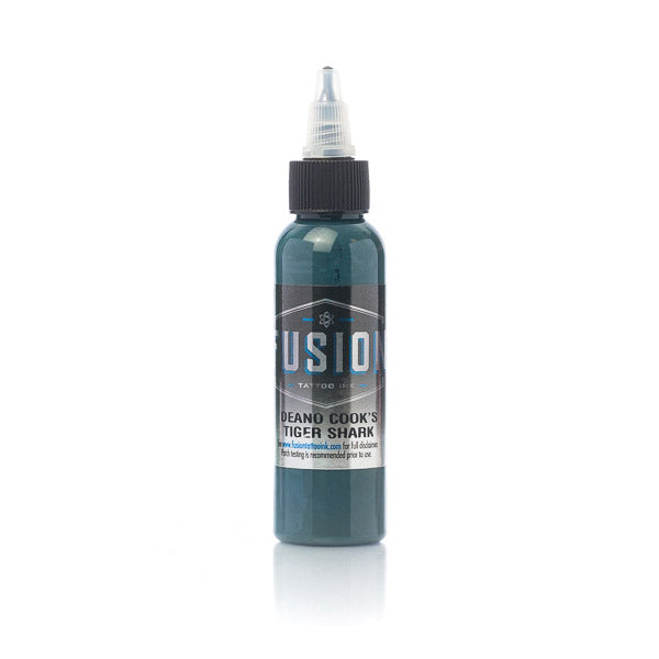 Fusion Deano Cook Tiger Shark Tattoo Ink 1oz - Professional Tattoo Ink for Artists, Perfect for Black & Grey Tattoos and Realistic Designs