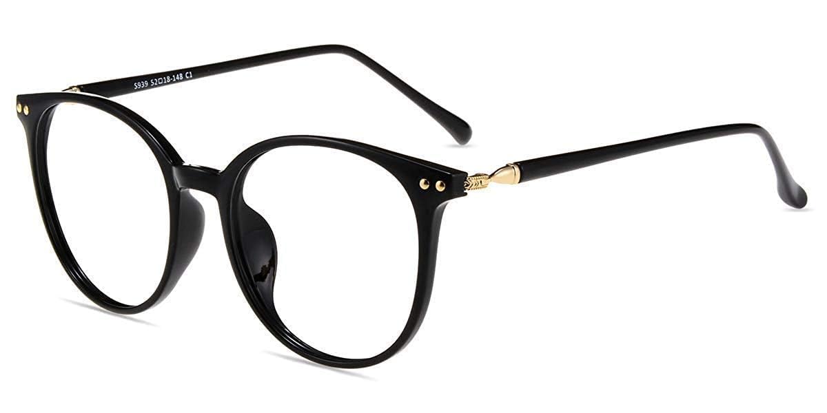 Firmoo Blue Light Blocking Glasses for Women & Men - Round Retro Computer Gaming Eyeglasses with Anti-Glare Protection | Perfect for Office Work, Online Classes & Screen Time Relief