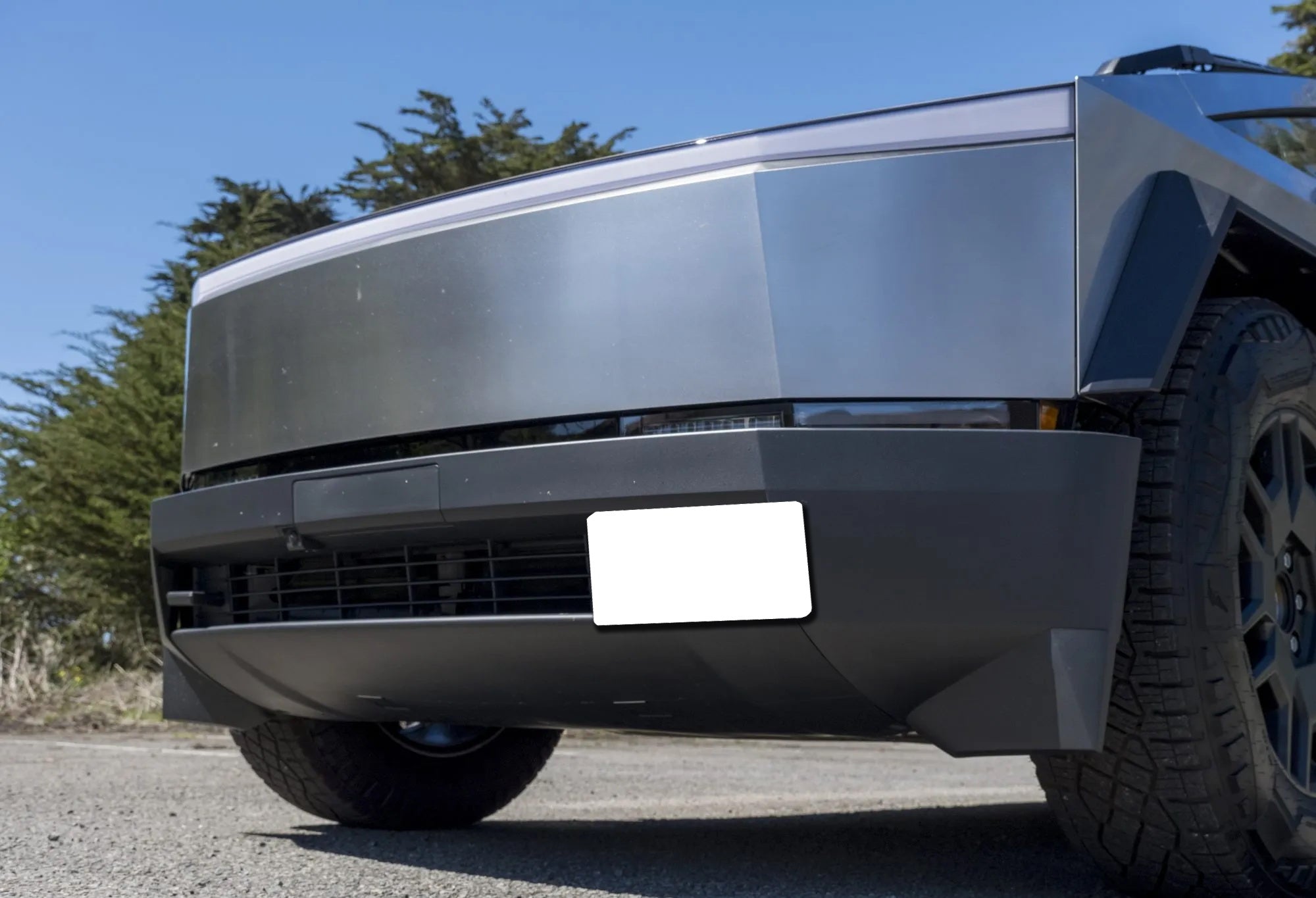Front Tow Hook License Plate Relocation Mount for 2024+ Tesla Cybertruck | Off-Road & Street Legal Bumper Solution