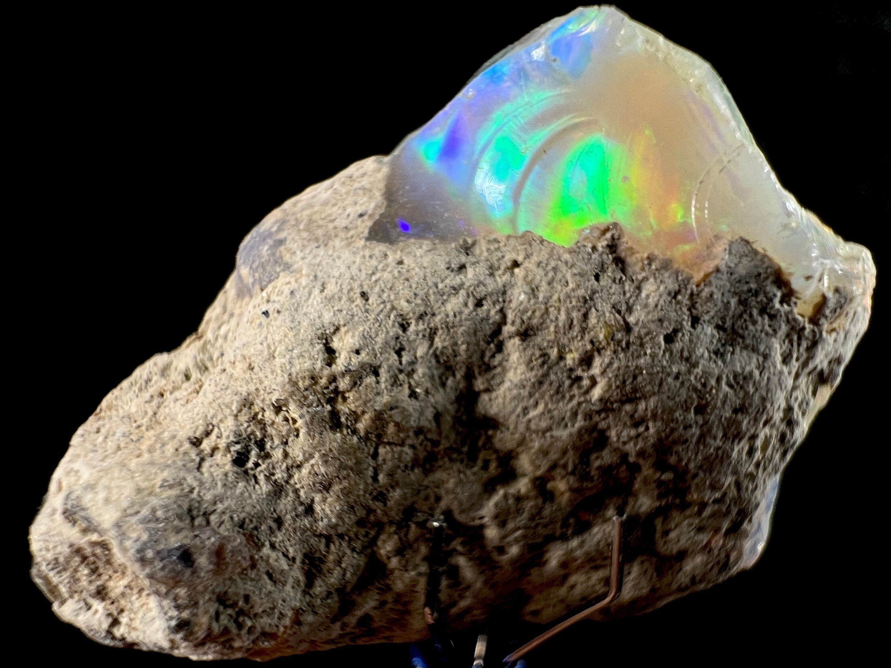 Premium 4A Welo Opal Raw Crystal - Certified Cutting Grade Opal for Jewelry Making (50604) - Ideal for Rings, Necklaces & Handcrafted Gemstone Designs