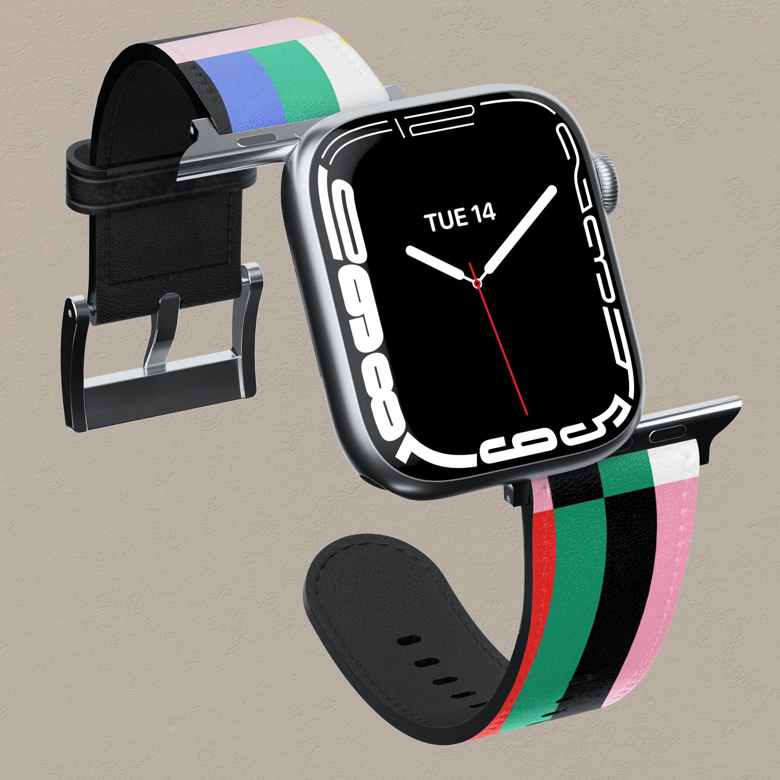 Premium Stripe Fusion Apple Watch Band - Durable, Stylish & Comfortable for Workouts, Running & Everyday Wear