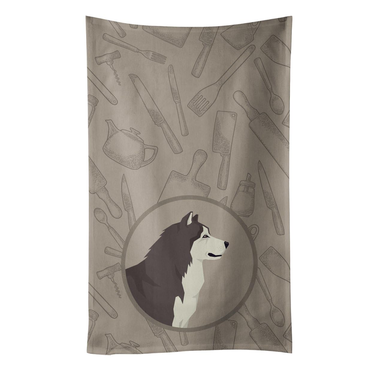 Alaskan Malamute Kitchen Towel Set - Decorative Dish Cloths & Hand Towels for Bathroom, Face, Tea & Dish Drying | Cute Dog Themed Kitchen & Bath Accessories for Home Decor