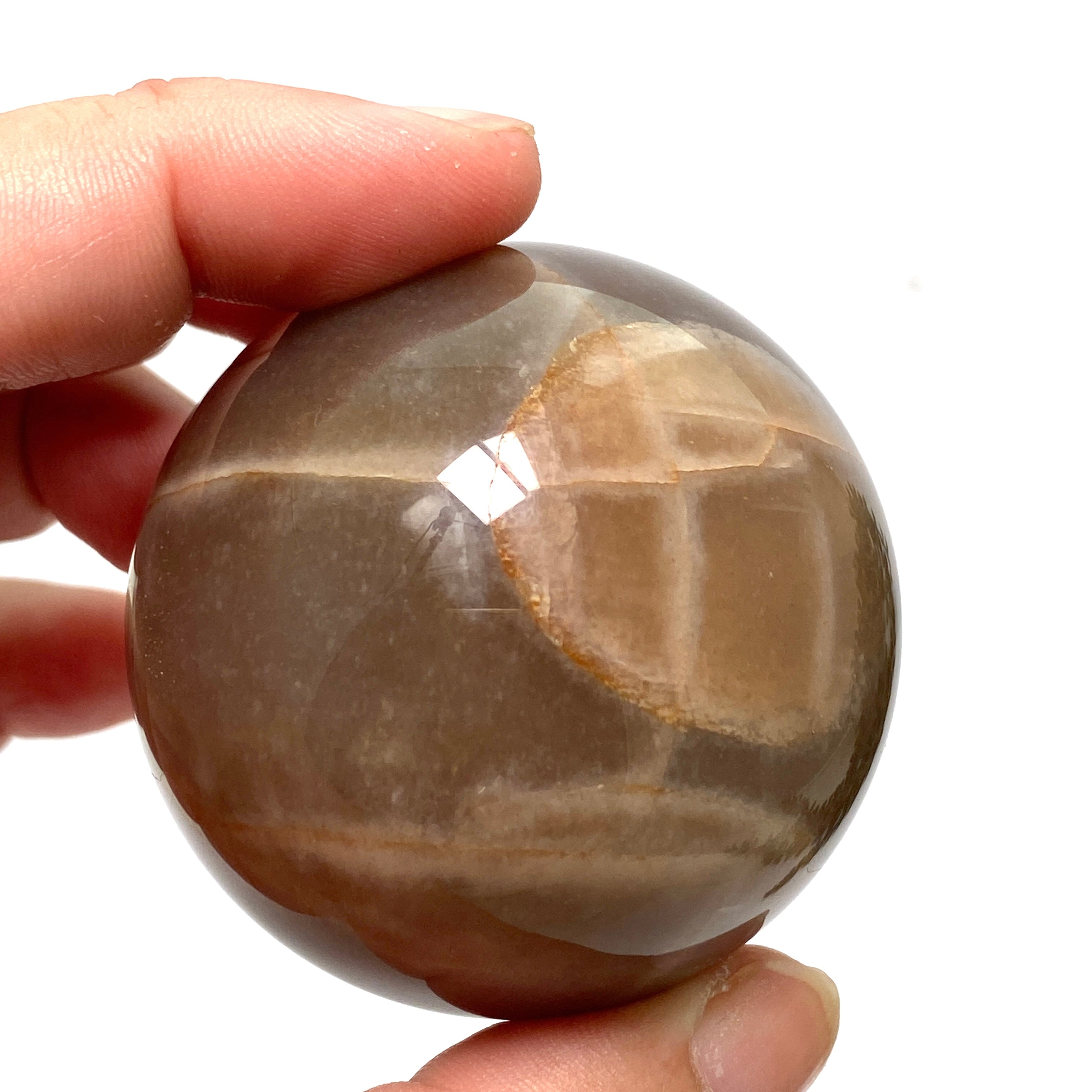 Natural Black Sunstone Sphere - BSS 02 | Healing Crystal for Meditation, Energy Work & Home Decor