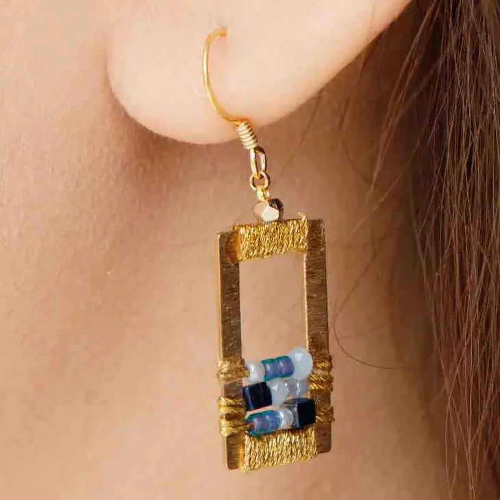 Boho Chic Rose Earrings for Women - Handmade Floral Dangle Earrings - Perfect for Festivals, Weddings & Boho Fashion