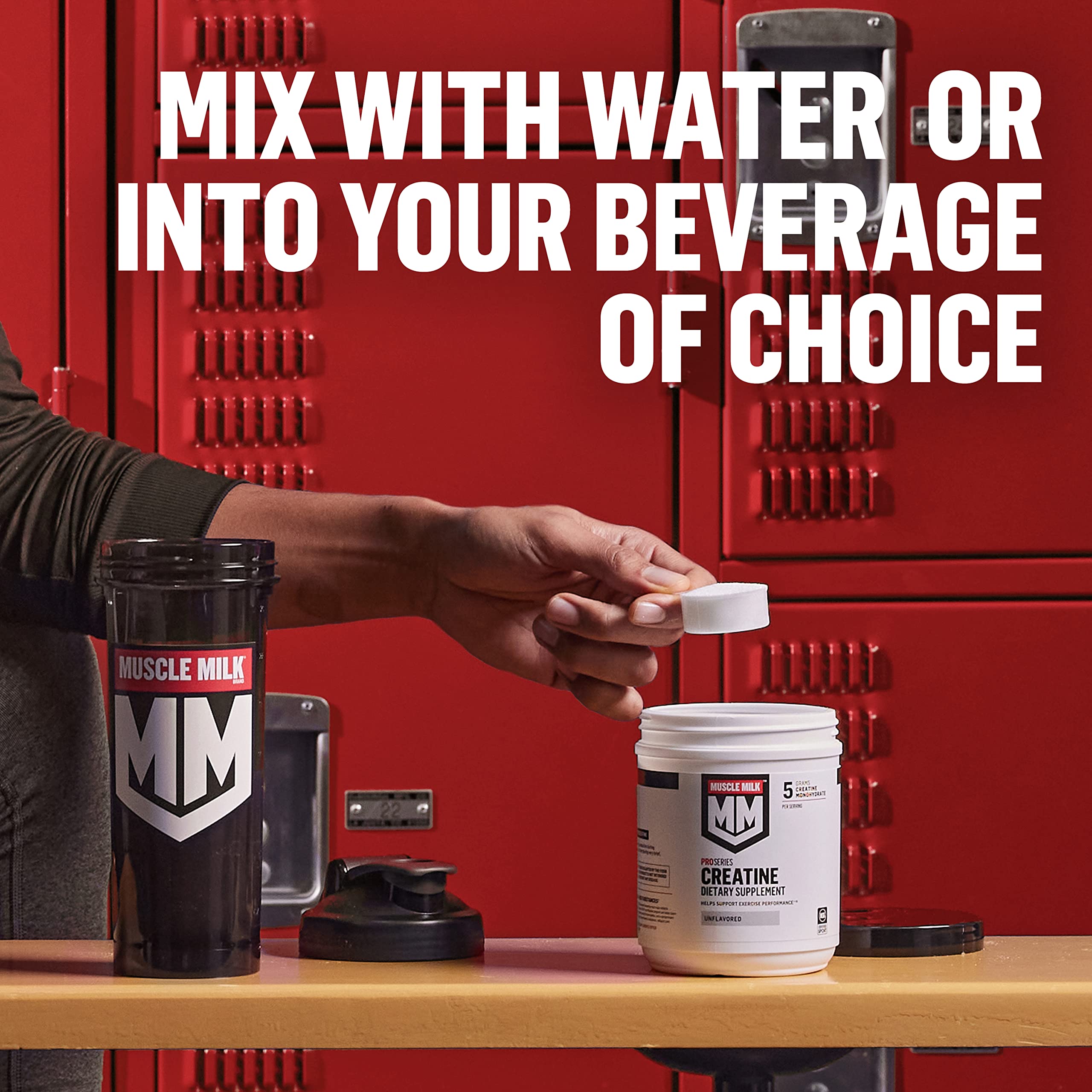 Muscle Milk Pro Series Creatine Powder - Unflavored 1.1lb (100 Servings) | 5g Pure Creatine Monohydrate per Serving | NSF Certified for Sport | Ideal for Post-Workout Recovery & Muscle Growth | Packaging May Vary