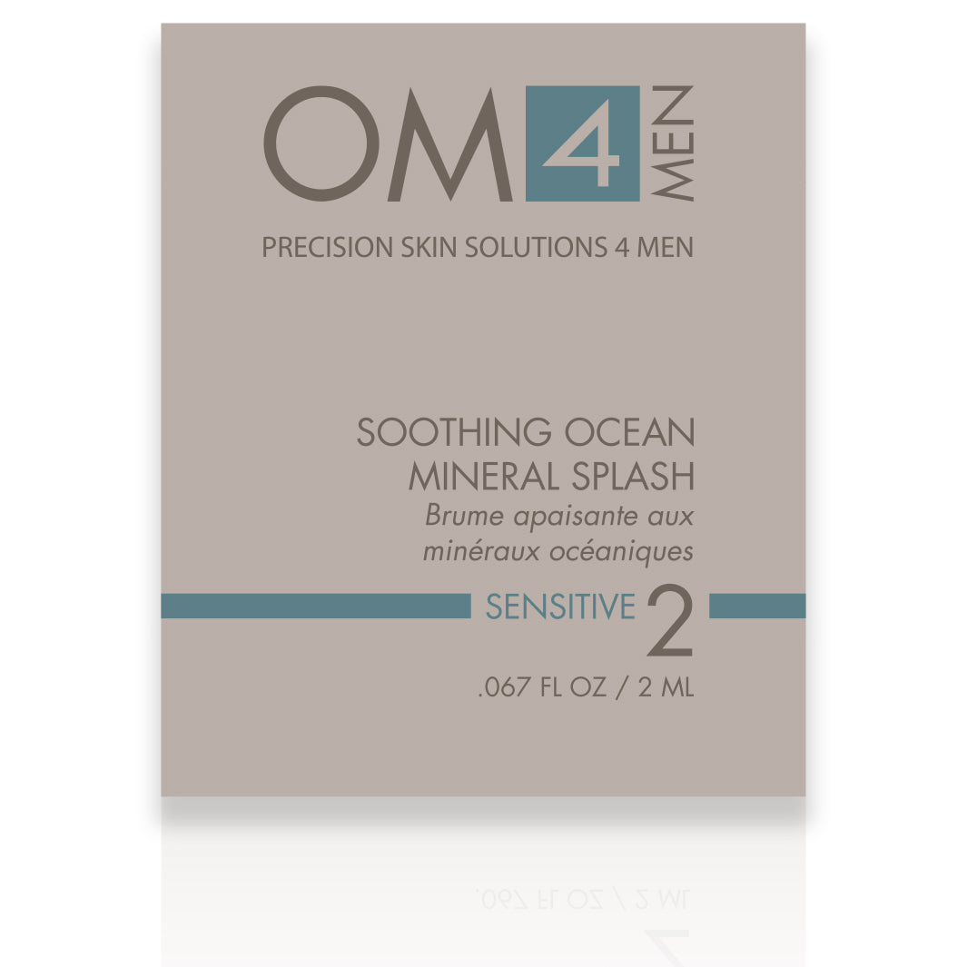 Organic OM4 Sensitive Skin Aftershave & Toner for Men - Soothing Ocean Minerals Formula - Post-Shave Hydration & Irritation Relief - Ideal for Daily Shaving Routine & Sensitive Skin Care