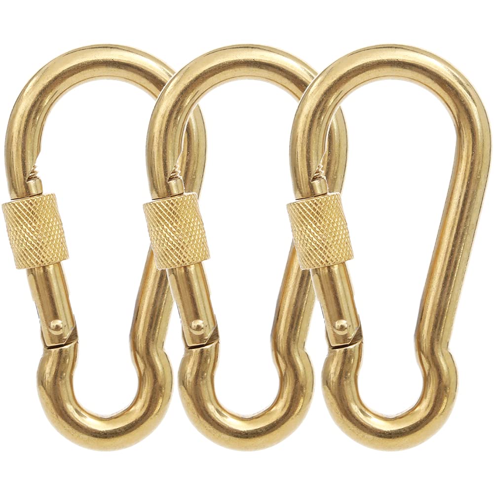 PROND Heavy Duty Locking Carabiners - 316 Stainless Steel Screw Gate Carabiner Hooks for Rock Climbing, Camping, Hiking & Outdoor Safety Gear