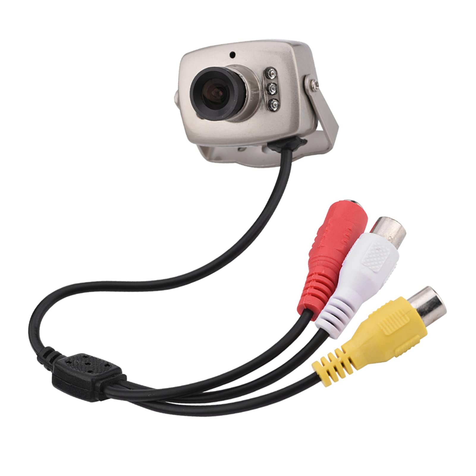 Zunate Mini CCTV Camera with Night Vision - 6 LED Wired CMOS Security Camera for Home & Hotel Surveillance (NTSC Standard) | Indoor/Outdoor Monitoring, Baby/Pet Watching, Business Security