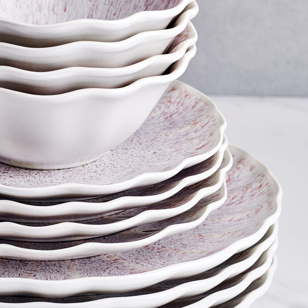Isla 12-Piece Dinnerware Set - Porcelain Dinner Plates, Bowls & Mugs for 4 People - Elegant Tableware for Family Dining, Dinner Parties & Restaurant-Style Meals at Home