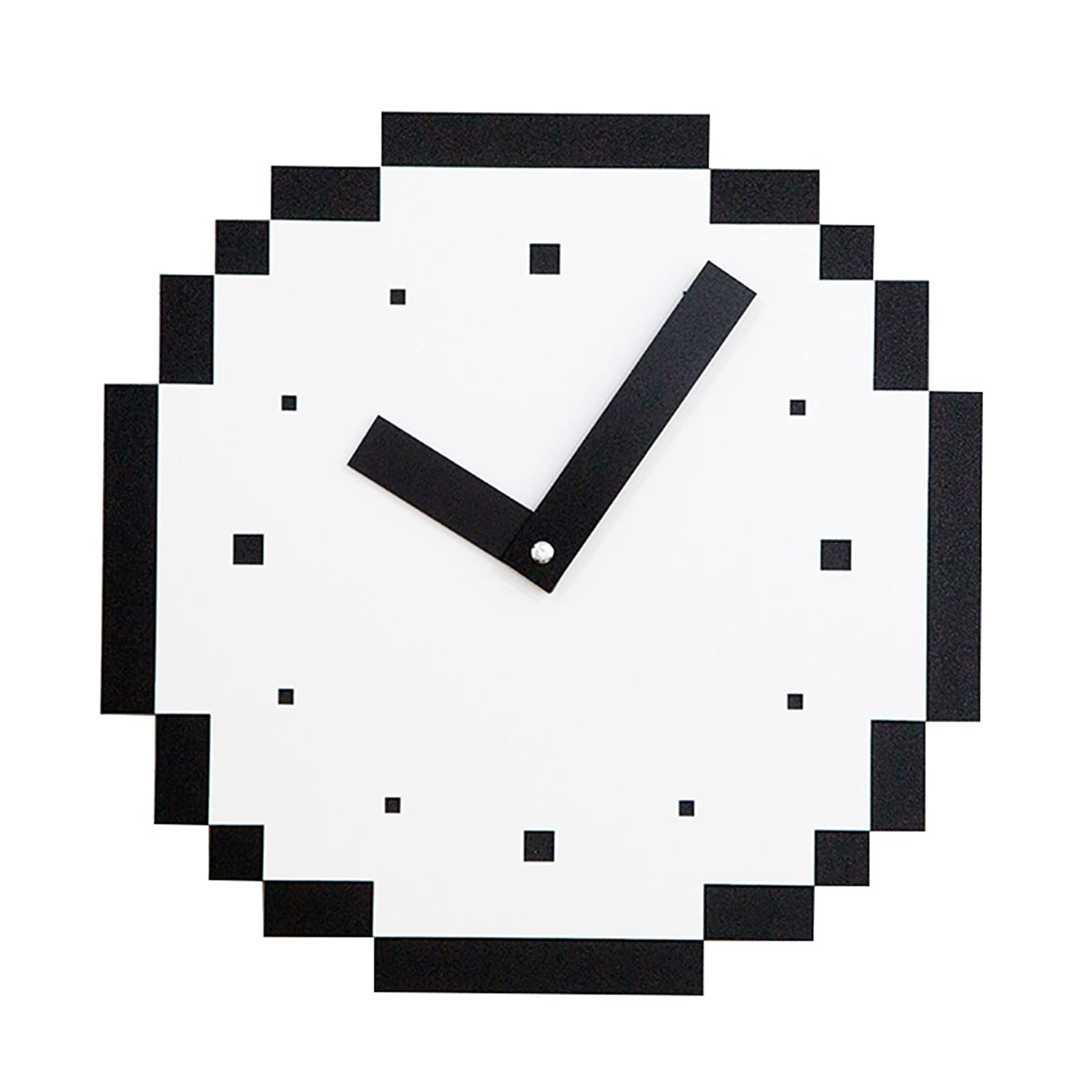 GUTYRE Modern Minimalist Silent Wall Clock - 29cm Nordic Style Pixel Art Clock for Living Room, Bedroom & Office - Stylish Home Decor with Creative Design