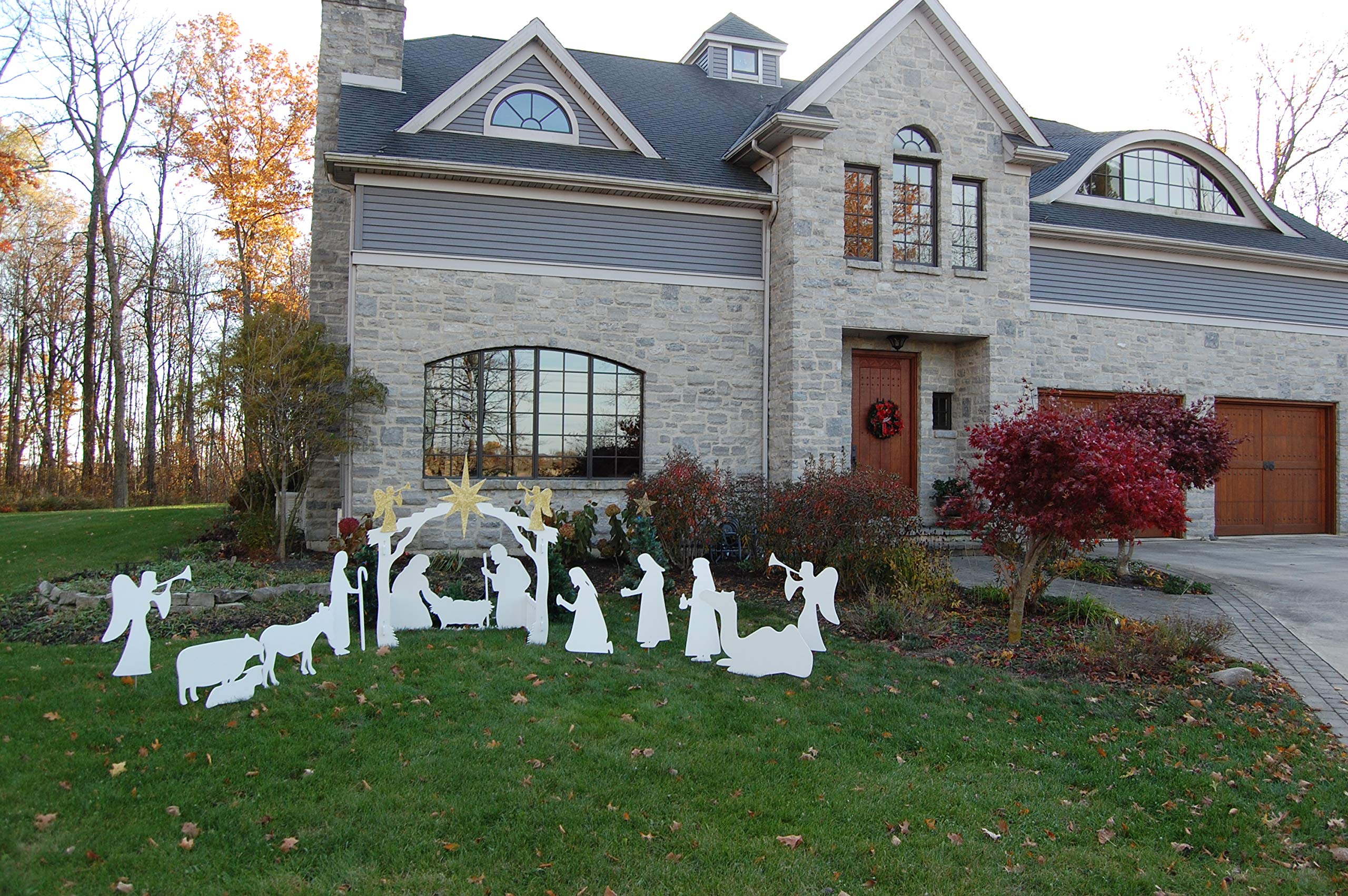 Outdoor Nativity Set - Waterproof Christmas Nativity Scene for Yard Decor, Garden & Patio - Perfect for Holiday Outdoor Displays & Church Decorations