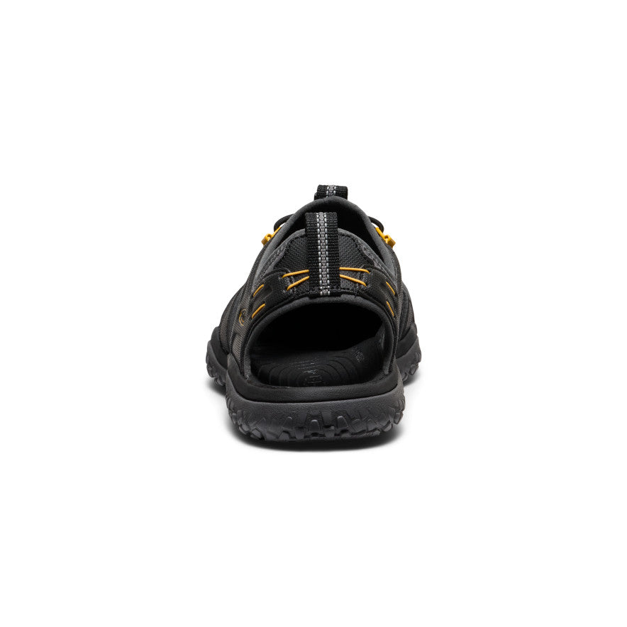 Men's SOLR Comfortable Outdoor Sandals - Black/Gold for Hiking, Beach & Casual Wear