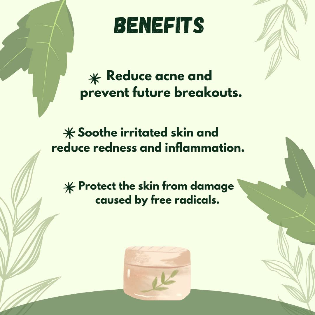 Nishviaak™ Organic Neem Gel for Skin Care - Natural Herbal Remedy for Acne, Eczema & Psoriasis | Soothes & Hydrates Dry Skin - Perfect for Daily Skincare Routine & Ayurvedic Treatments