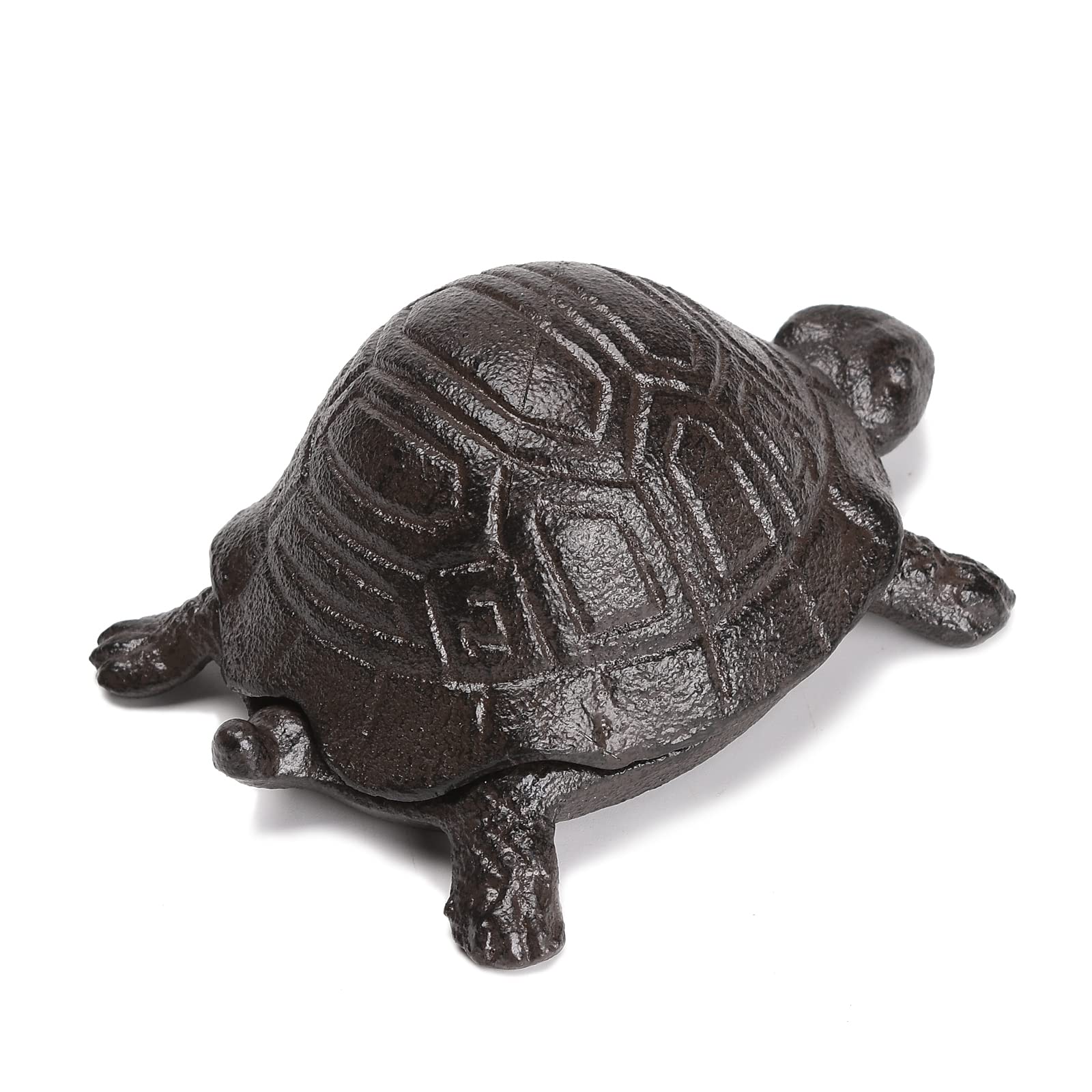 BRASSTAR Cast Iron Turtle Key Holder Box - 4.4 Inch Outdoor Garden Decor, Indoor Jewelry Organizer for Keys, Earrings, Rings & Small Accessories | Perfect for Home, Office & Gift Giving