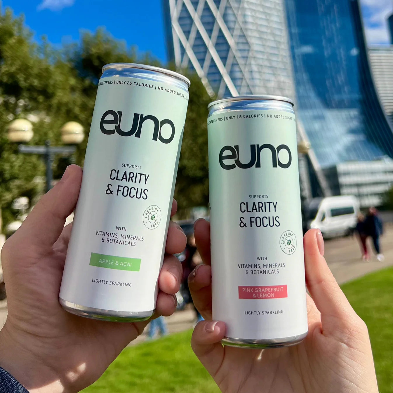 Euno Clarity & Focus Nootropic Drink - Brain Boosting Supplement with Natural Ingredients (12 Pack x 265g) - Enhance Mental Performance for Work, Study & Daily Focus