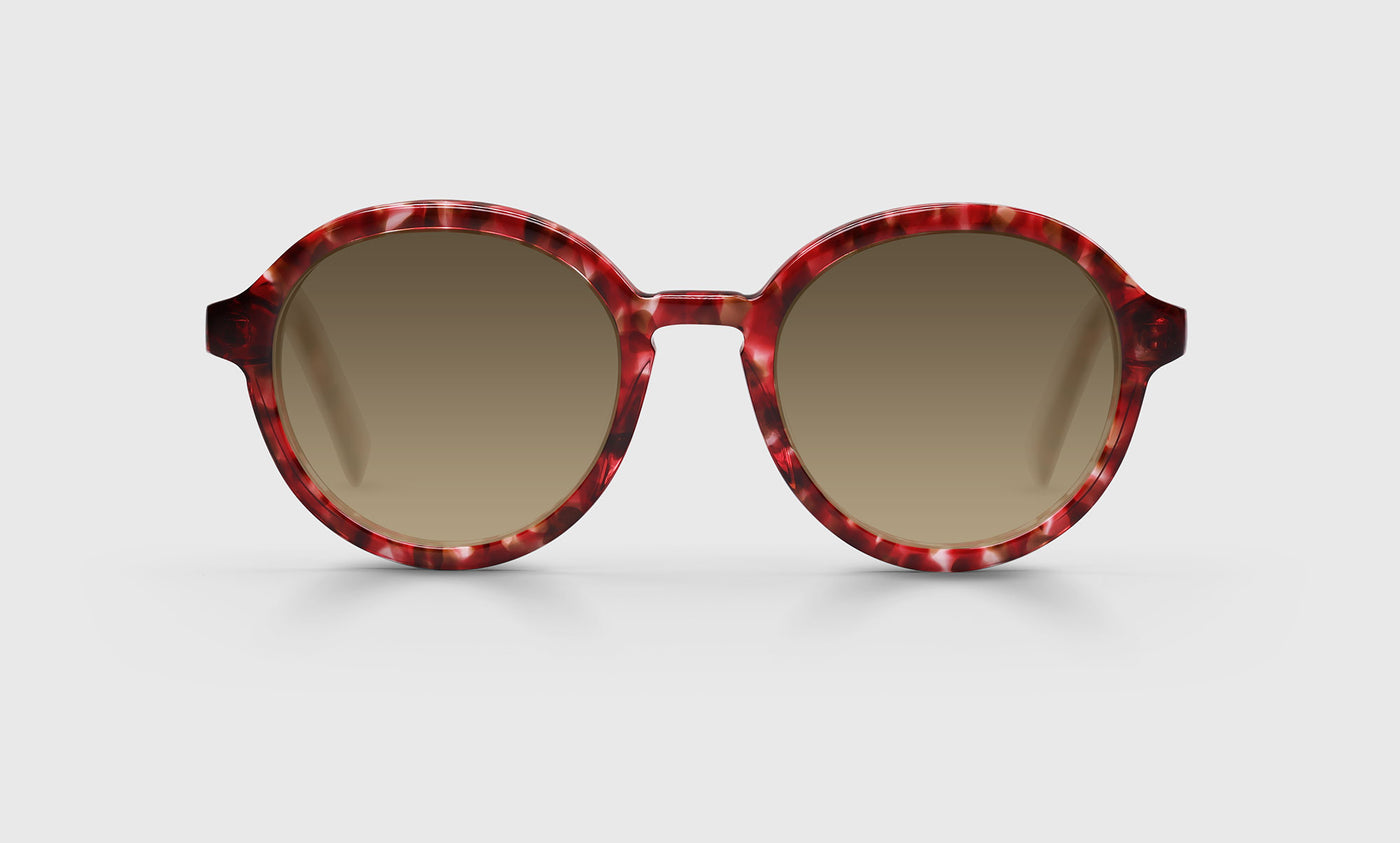 Roko Voko Color 01 Red Rose Bush Front and Temples - Stylish Eyeglass Frames for Women & Men | Perfect for Reading, Fashion Accessories, and Daily Wear