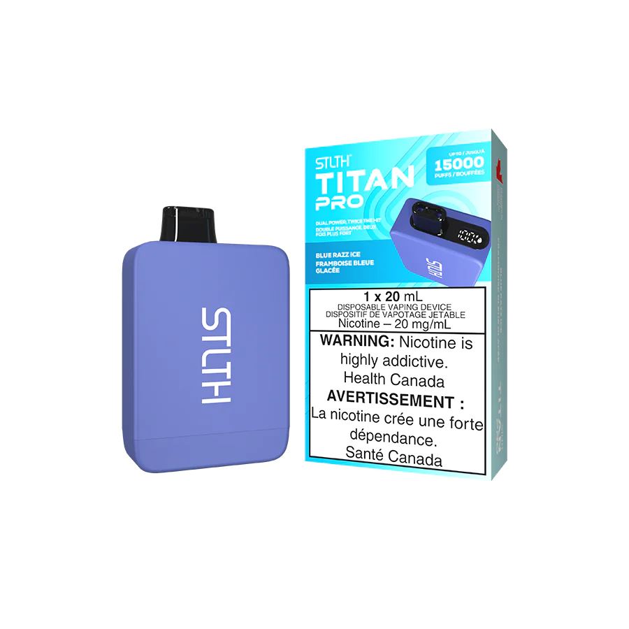 Blue Razz STLTH Titan Pro Disposable Vape - Refreshing Berry Flavor for On-the-Go Vaping | Perfect for Travel, Work Breaks & Social Events