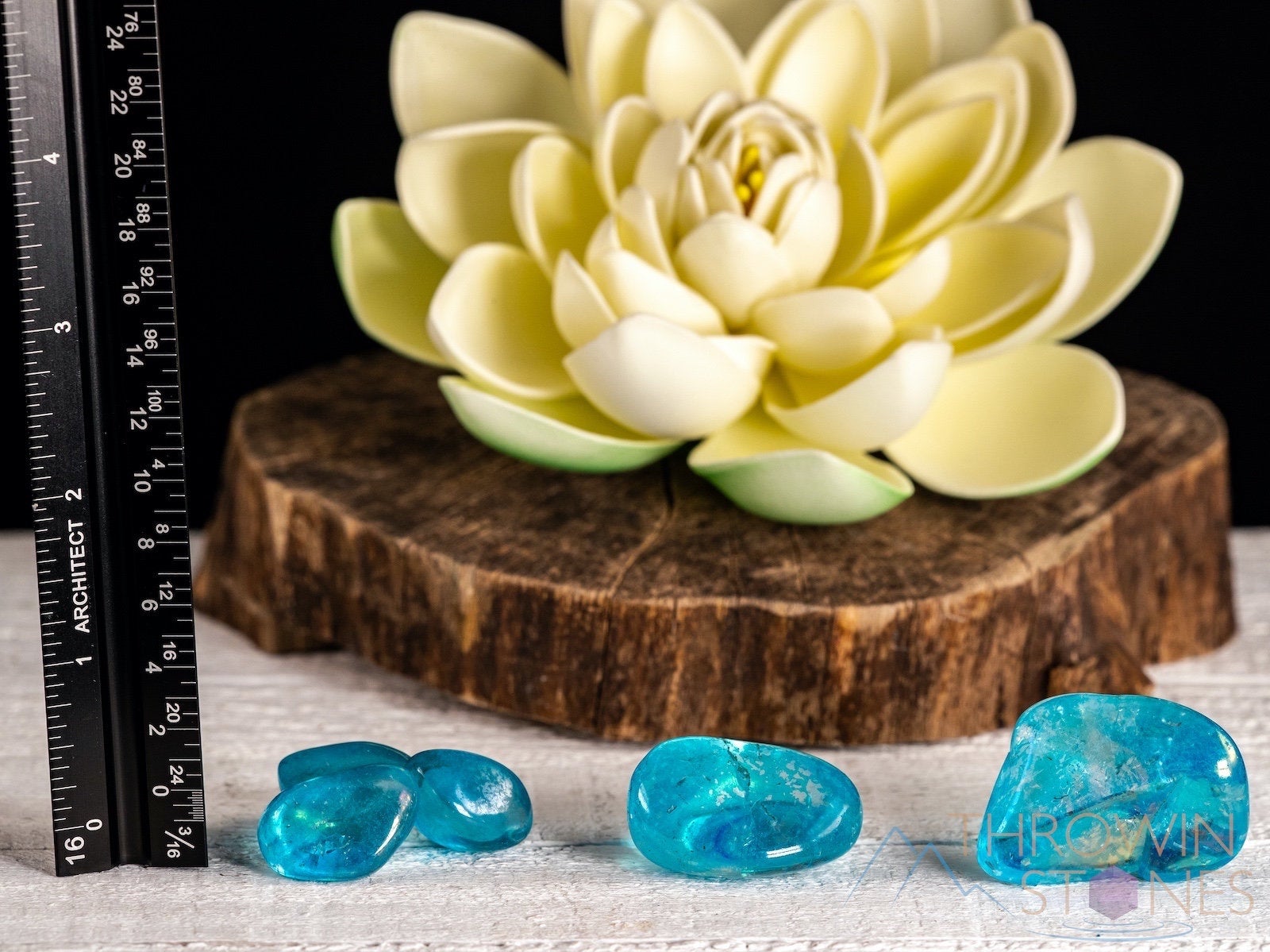 Blue Aqua Aura Quartz Tumbled Stones - Natural Healing Crystals for Meditation, Reiki & Energy Work - Self Care Gemstones for Chakra Balancing & Spiritual Growth - Perfect for Home Decor, Jewelry Making & Gift Giving