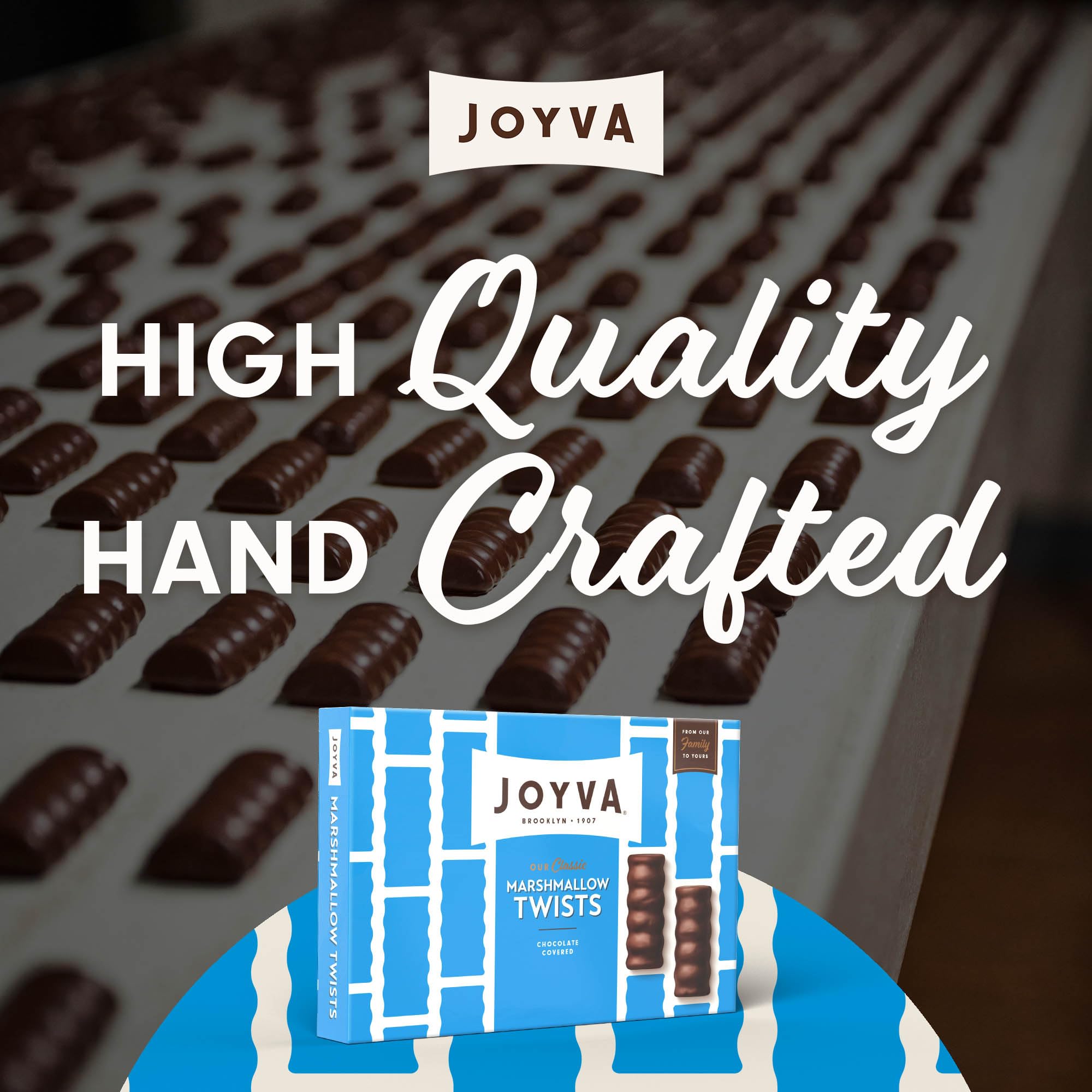 Joyva Chocolate Covered Marshmallow Candies - 5 lbs Bulk Bag | Delicious Kosher Treats for Parties, Gifts & Desserts