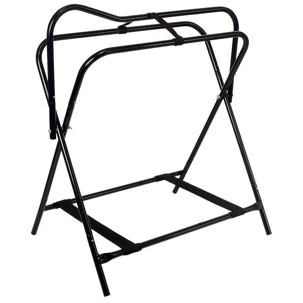 Tough-1 Breakdown Floor Saddle Rack - Heavy Duty Horse Saddle Stand for Stable, Barn & Equestrian Storage | Perfect for Western, English & Training Saddles