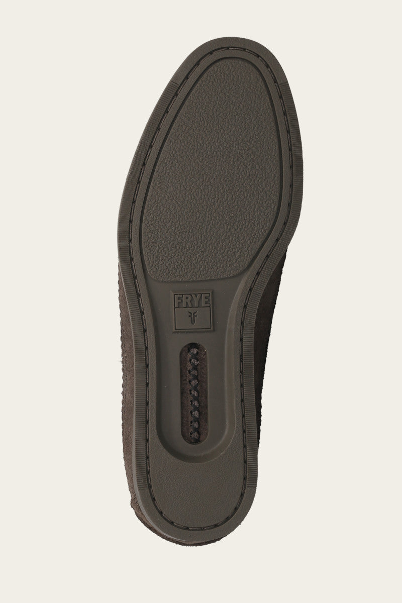 Mason Field Moc Shoes - Storm Grey Suede Slip-On Loafers for Men | Comfortable Casual & Outdoor Wear