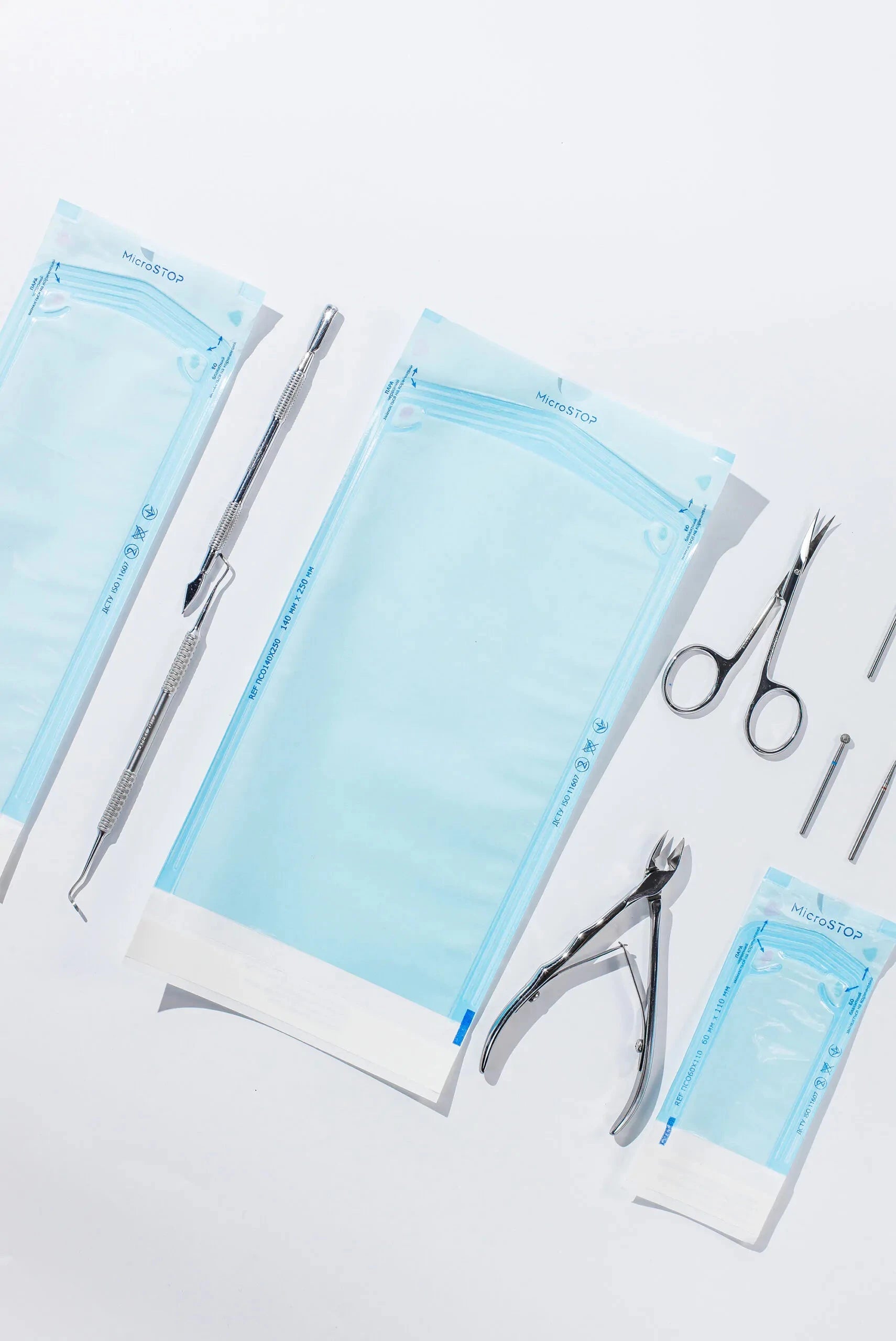 Autoclave Sterilization Pouches Self Adhesive 140x250mm (200 Pcs) - Medical Grade for Dental, Tattoo & Hospital Use