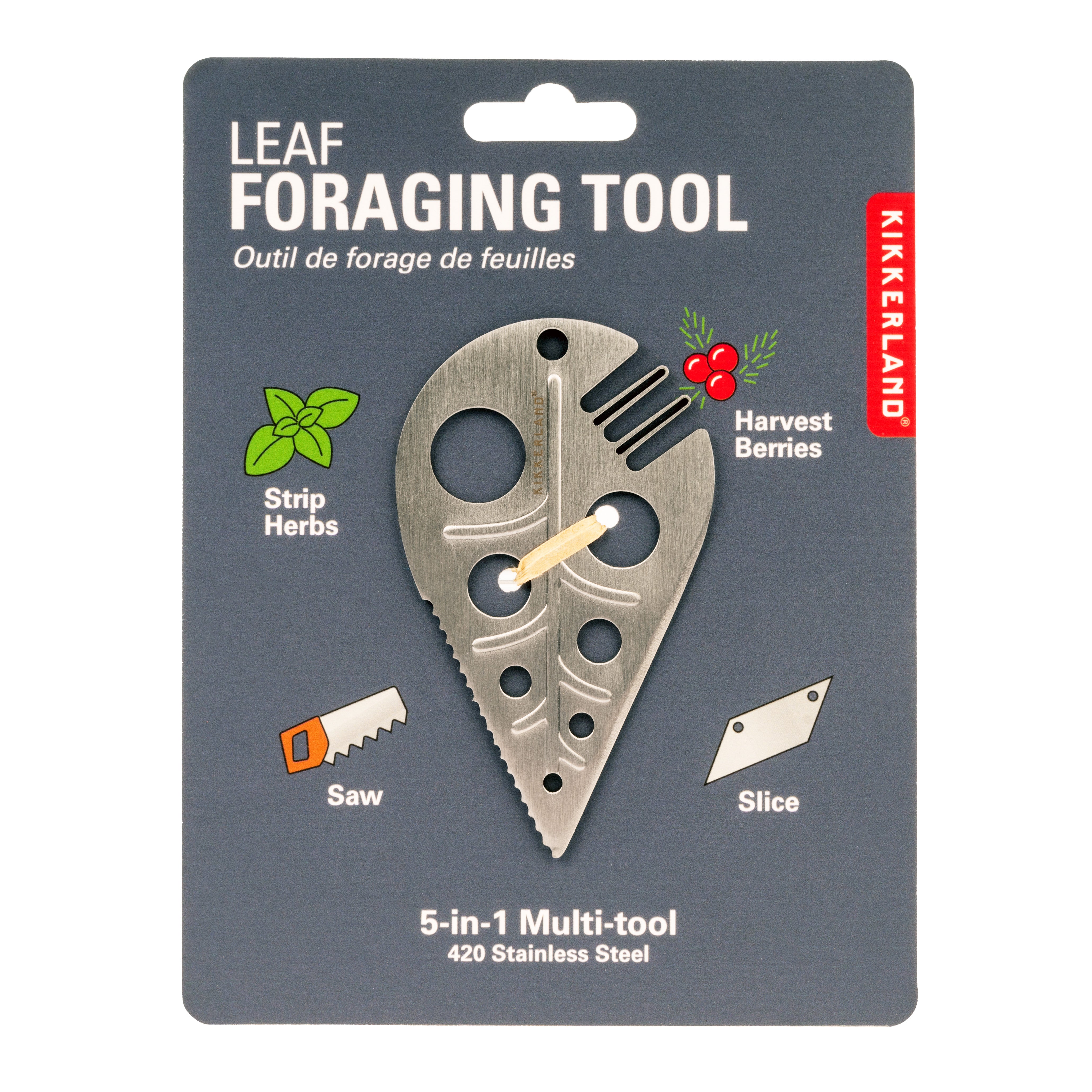 Premium Stainless Steel Leaf Foraging Tool - Durable Garden Claw Rake for Herbs, Mushrooms & Plants - Perfect for Outdoor Harvesting, Gardening & Nature Exploration