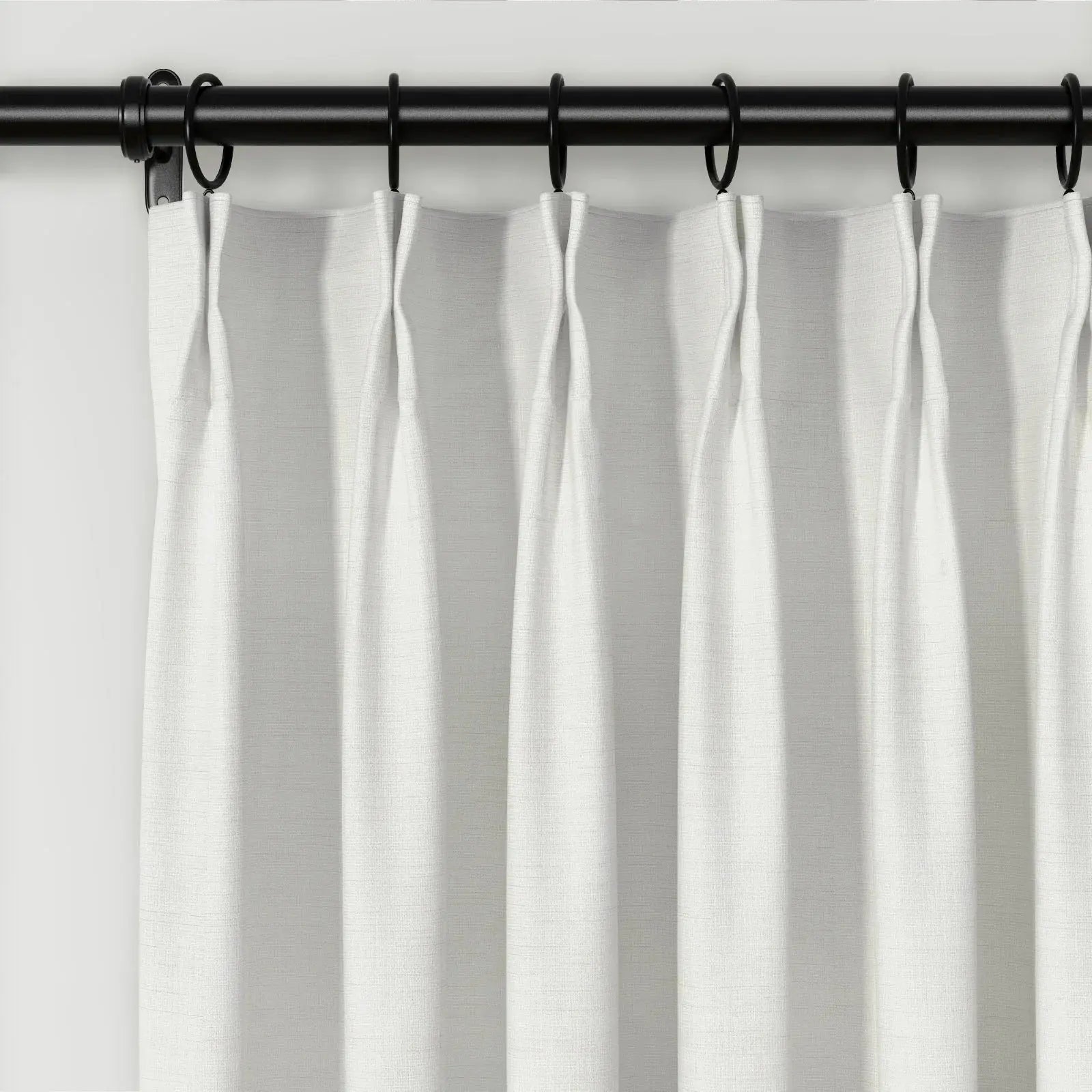 Lydia Cross Jacquard Pleated Curtains - Elegant Window Treatments for Living Room, Bedroom & Dining Room Decor