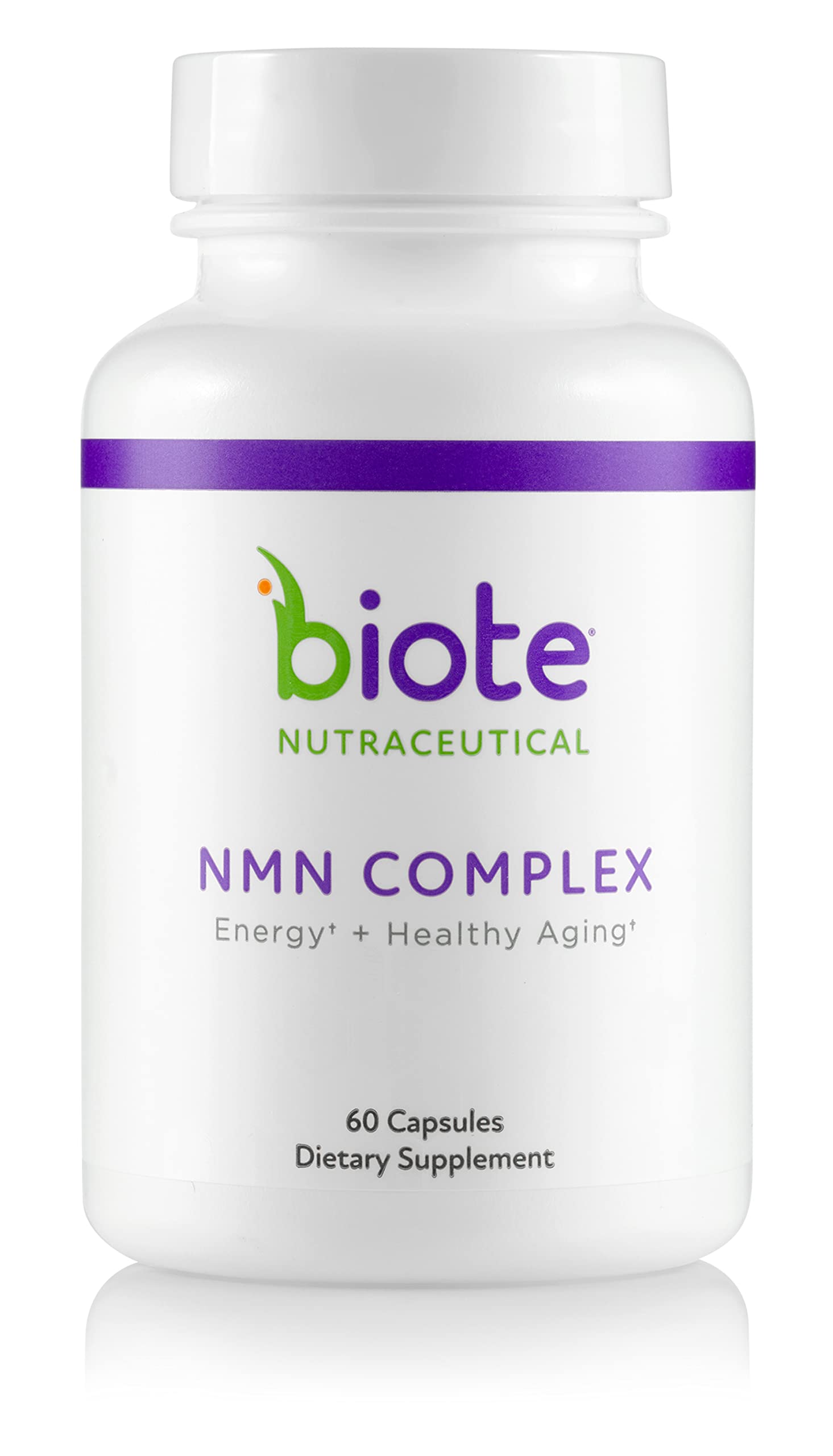 Biote Medical NMN Complex Supplement - 60 Capsules for Energy Boost & Healthy Aging | Practitioner-Grade Anti-Aging Formula | Supports Cellular Repair & Vitality - Perfect for Busy Professionals & Active Seniors