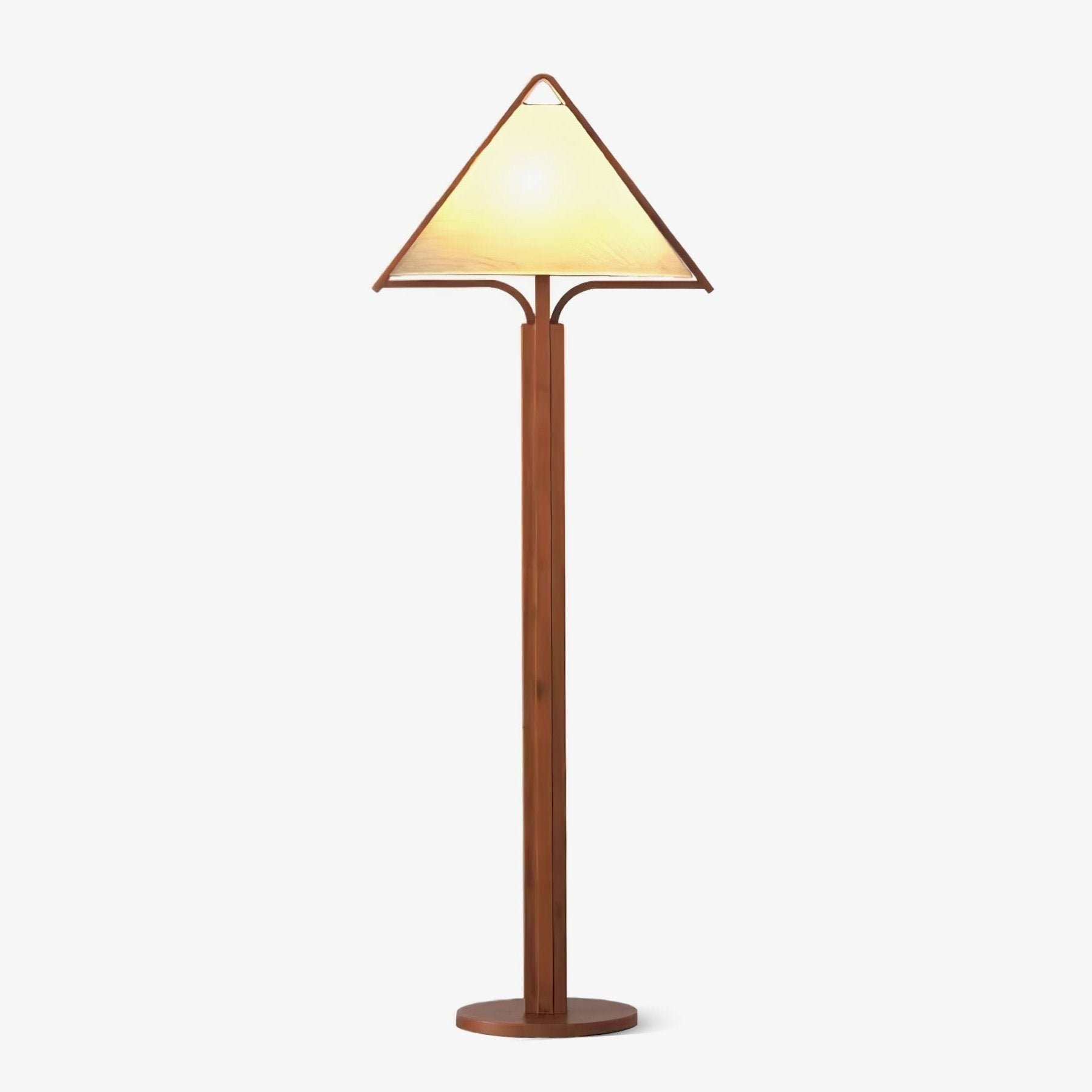 Apex Triangle Shade Floor Lamp - Modern LED Standing Light for Living Room, Bedroom & Office - Adjustable Brightness & Warm White Light for Reading & Relaxing