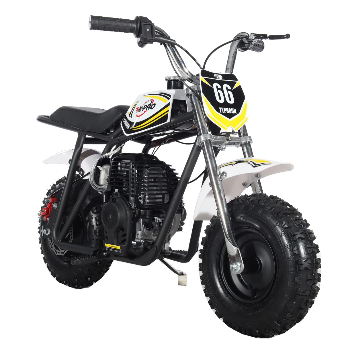 X-PRO Typhoon 40cc Mini Dirt Bike - Gas Powered Pit Bike for Adults & Teens - Off Road Motorcycle for Trail Riding & Backyard Fun (Black)
