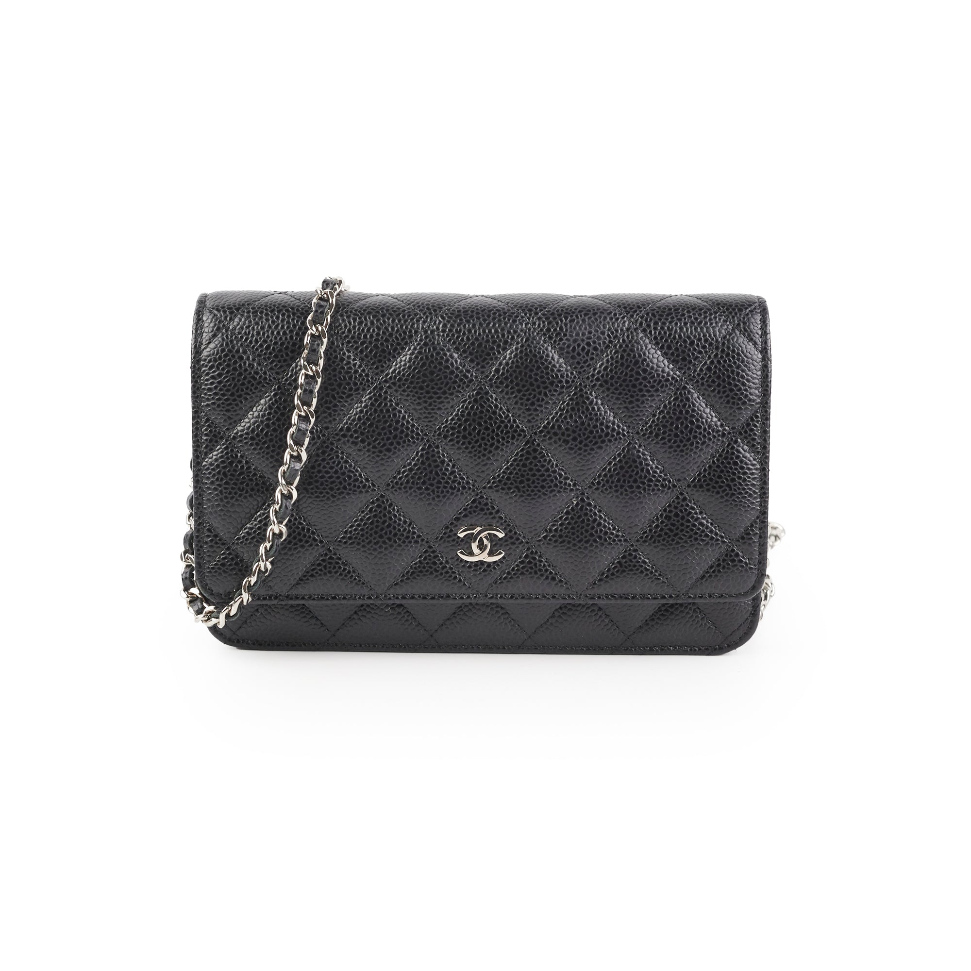 Chanel Caviar Leather Wallet On Chain Black Crossbody Bag - Luxury Designer WOC for Women, Perfect for Parties, Date Nights & Everyday Use